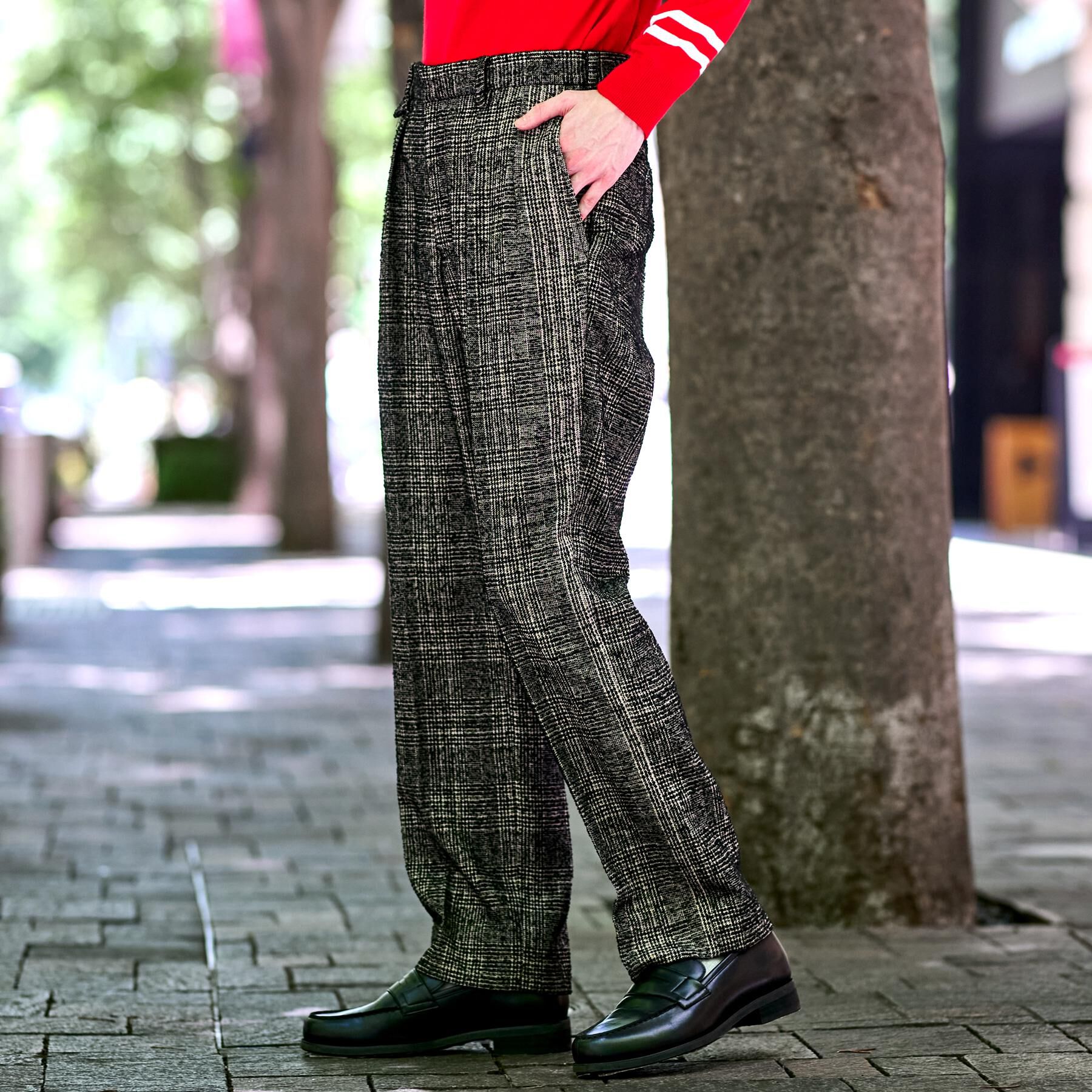 DRESSTERIOR「【セットアップ可】ループグレンチェック ワイドパンツ」|その他|