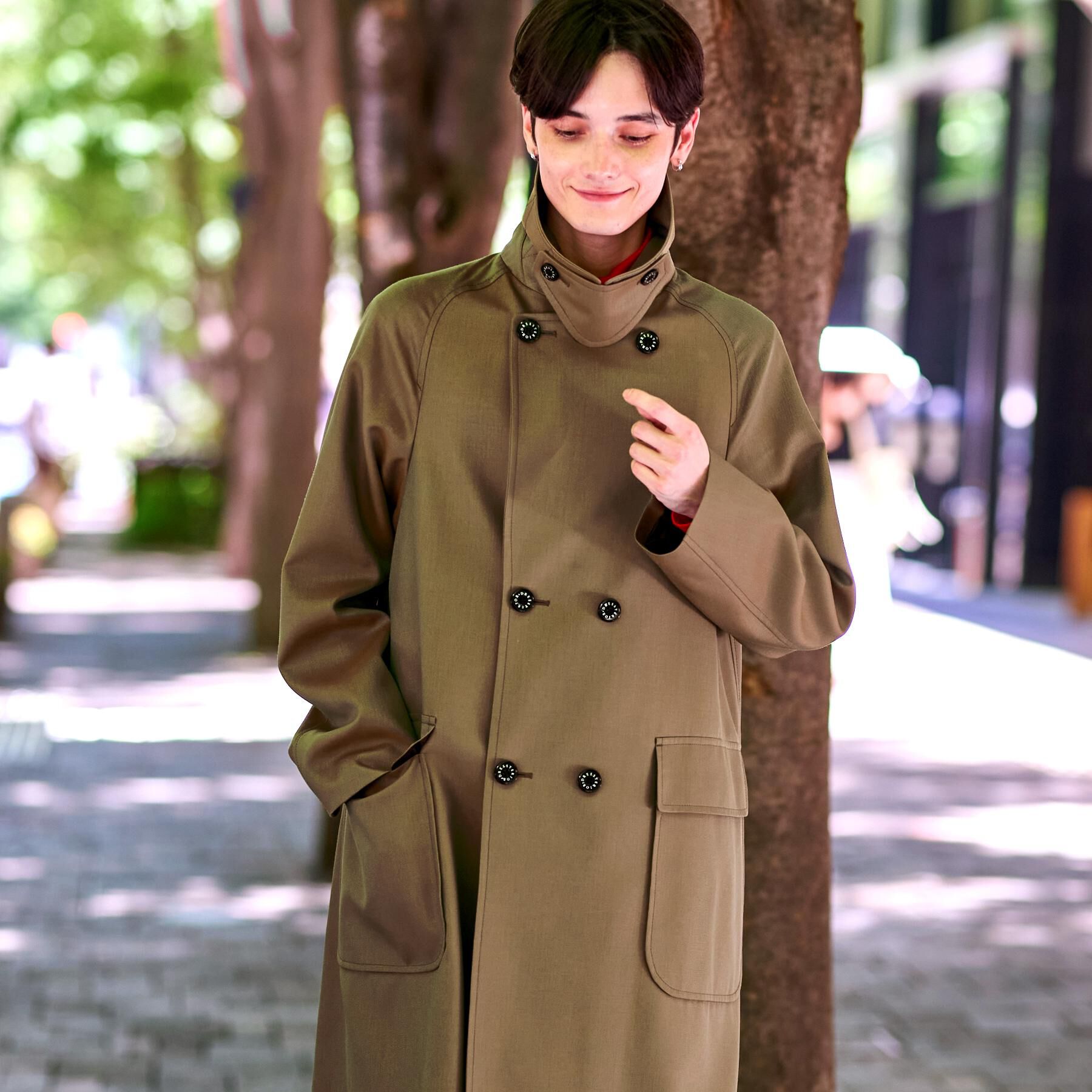 DRESSTERIOR「ウールギャバジン アルスターコート」|トレンチコート|