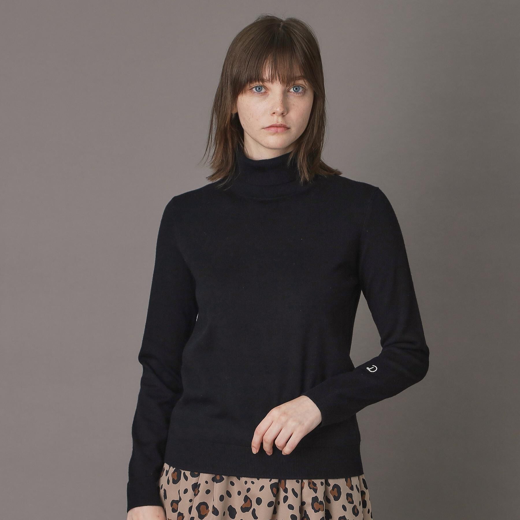 DRESSTERIOR「【CLASSY.12月号/otonaMUSE11月号掲載】ウールブレンド天竺タートルニット」|ニット・セーター|