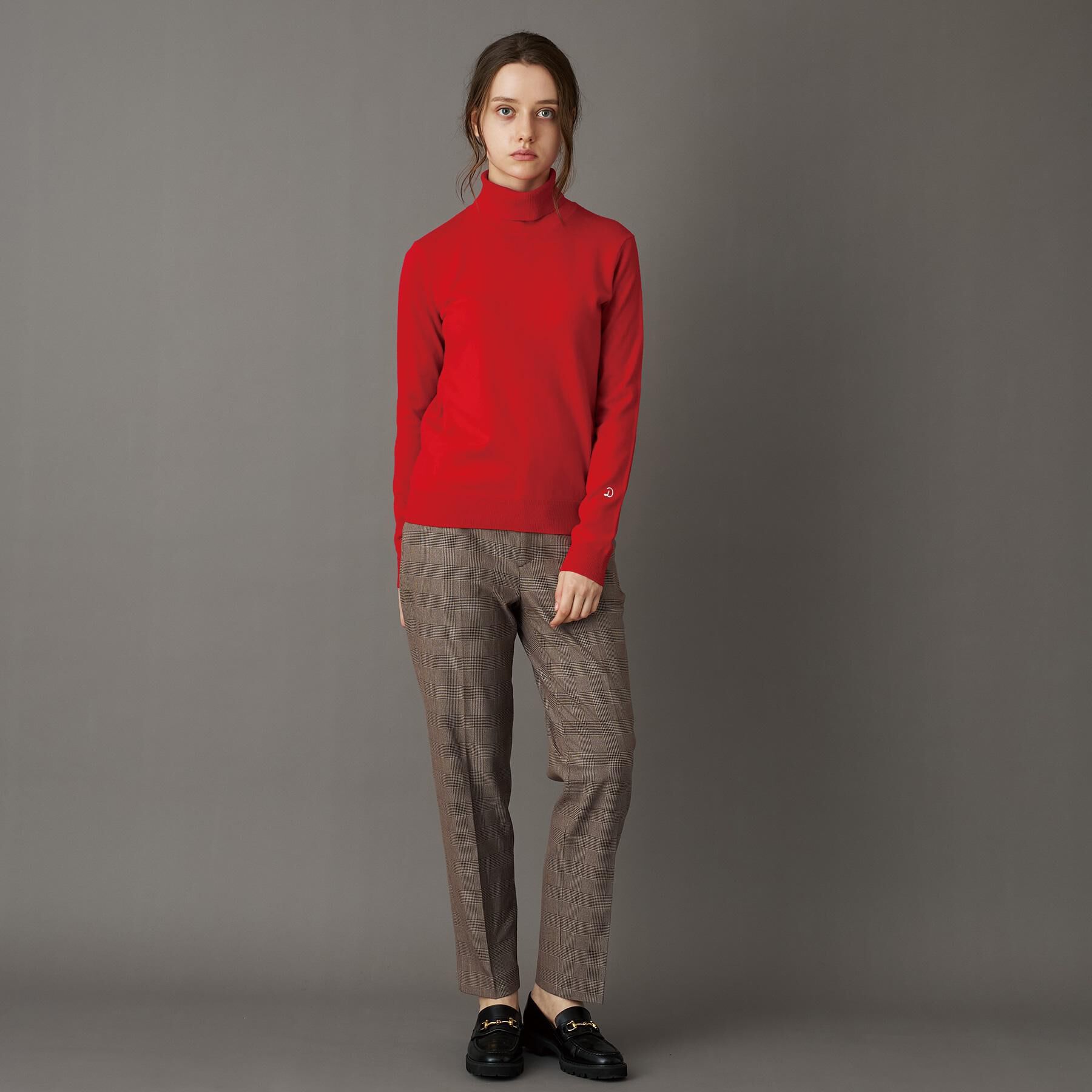 DRESSTERIOR「【CLASSY.12月号/otonaMUSE11月号掲載】ウールブレンド天竺タートルニット」|ニット・セーター|