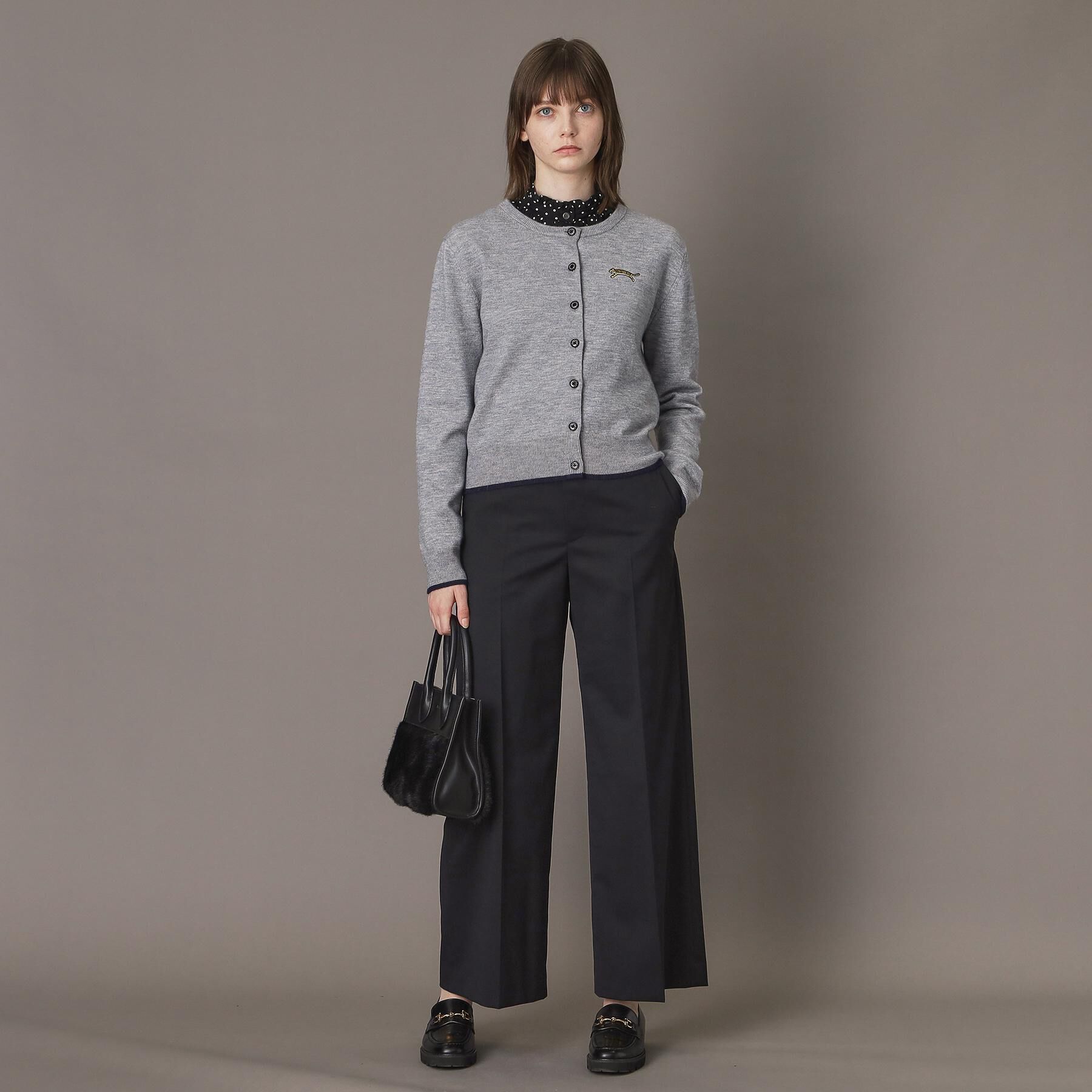 DRESSTERIOR「【CLASSY．12月号掲載】タイガーエンブロイダリークルーネックカーディガン」|カーディガン|