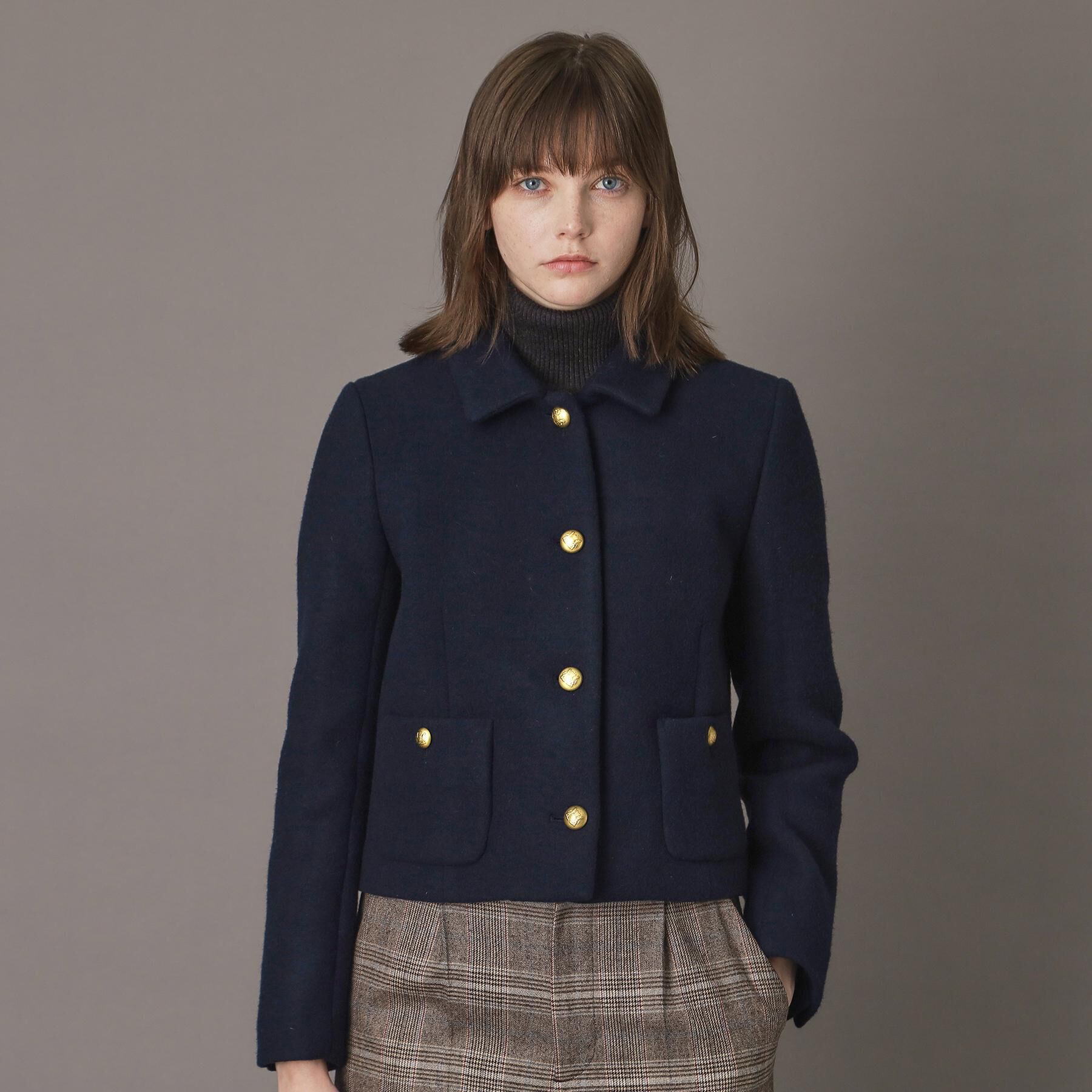 DRESSTERIOR「【otonaMUSE 11月号掲載】2WAYファーカラーメルトンジャケット」|ブルゾン・スタジャン|