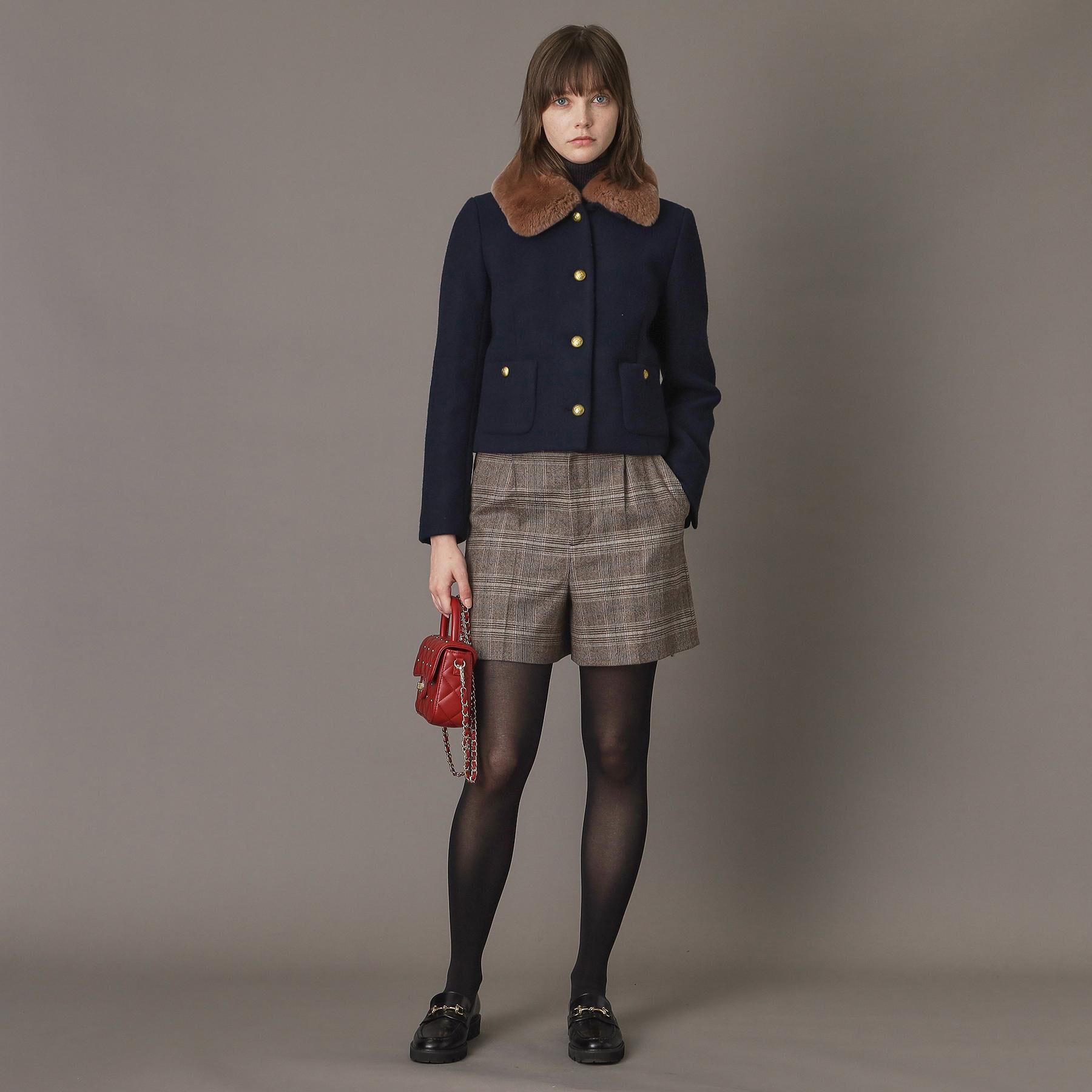 DRESSTERIOR「【otonaMUSE 11月号掲載】2WAYファーカラーメルトンジャケット」|ブルゾン・スタジャン|