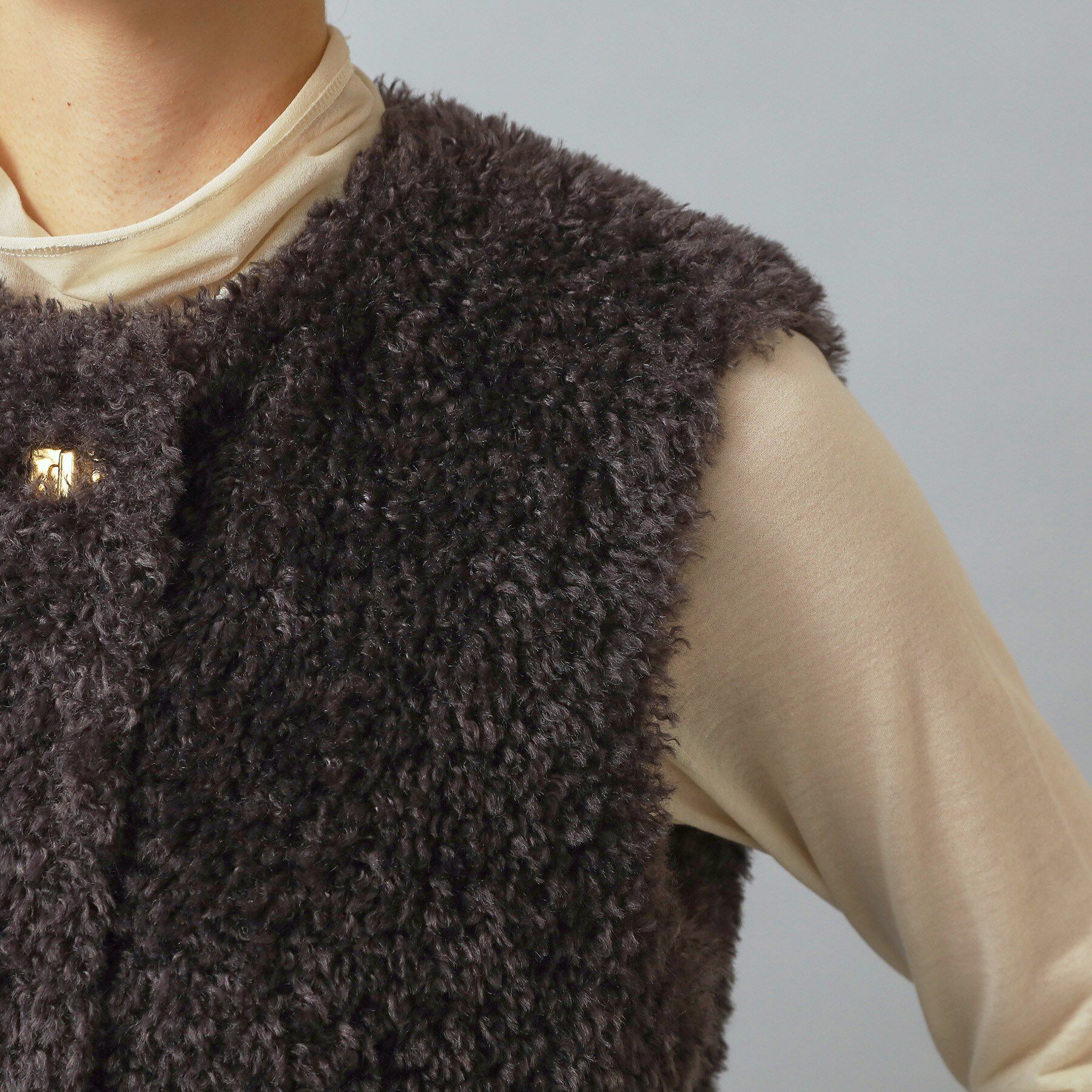 DRESSTERIOR「【otonaMUSE 11月号掲載】エコファージレ」|ノーカラーコート|