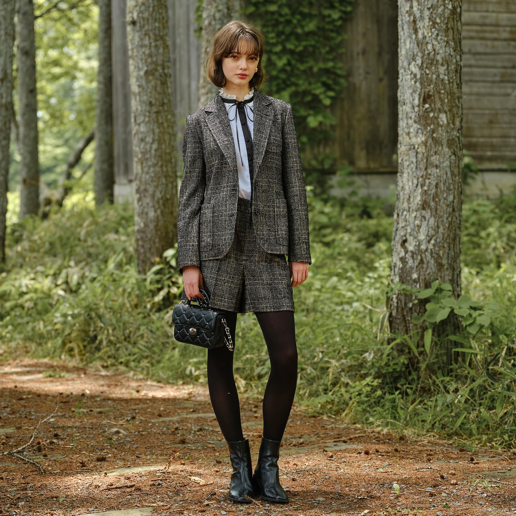 DRESSTERIOR「【CLASSY.12月号掲載】ループグレンチェックショートパンツ」|その他|