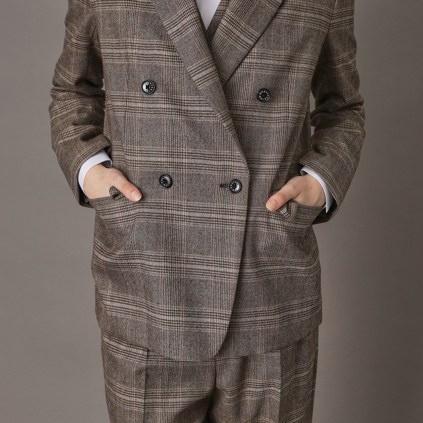 DRESSTERIOR「【otonaMUSE 11月号掲載】サキソニーグレンチェックジャケット」|テーラードジャケット|