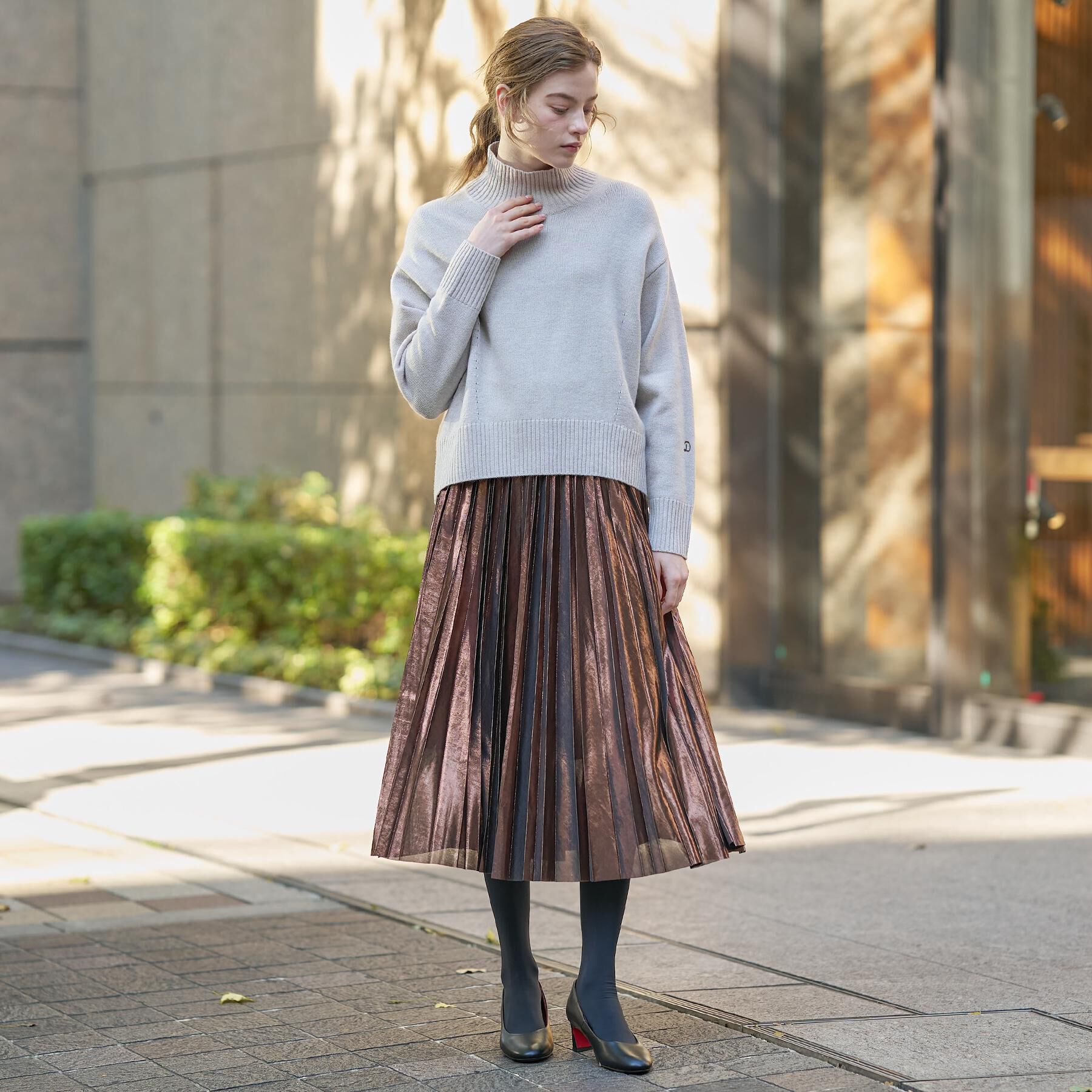 DRESSTERIOR「ミドルゲージハイネックプルオーバー」|ニット・セーター|