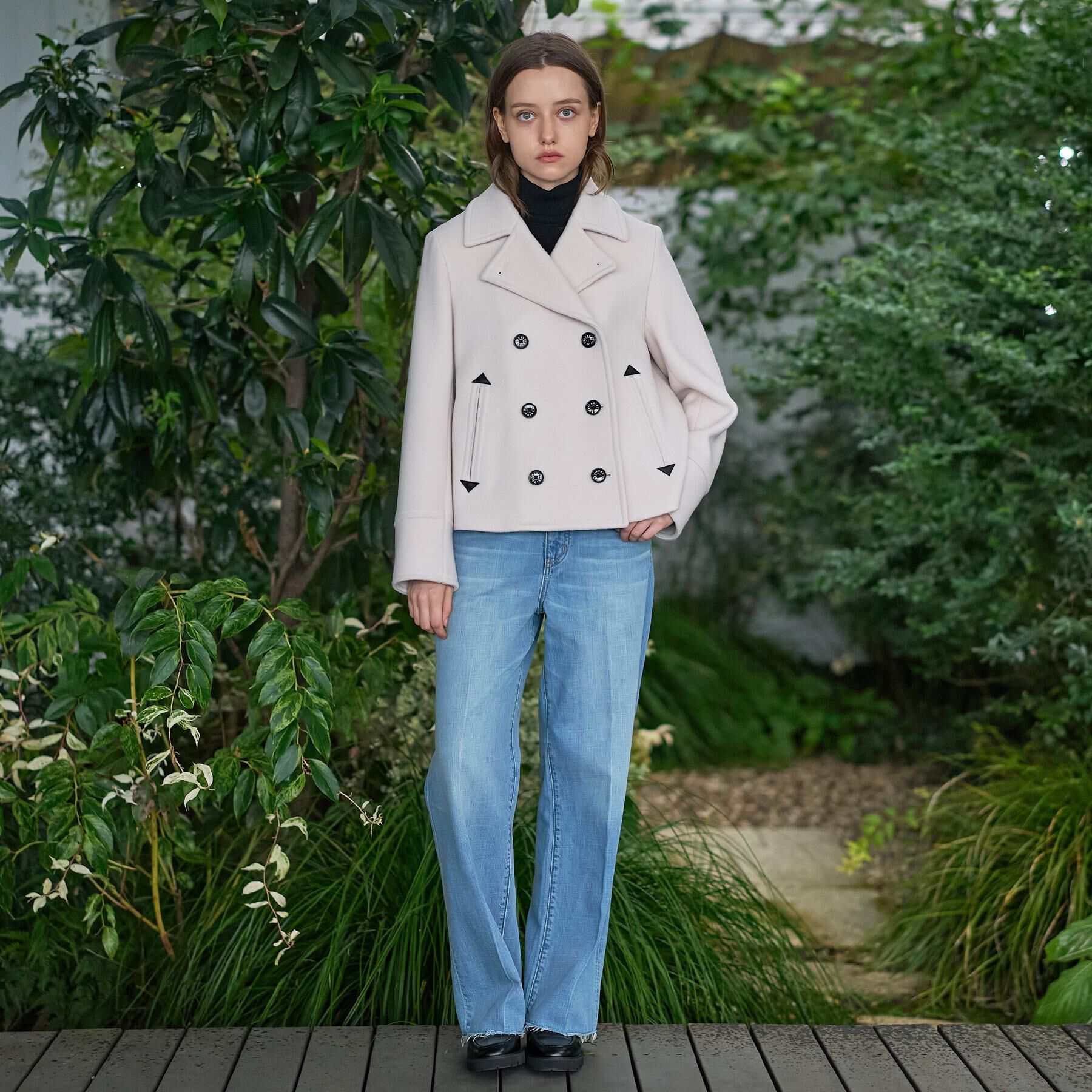 DRESSTERIOR「【CLASSY.12月号/otonaMUSE11月号掲載】Super140'sショートPジャケット」|ピーコート|