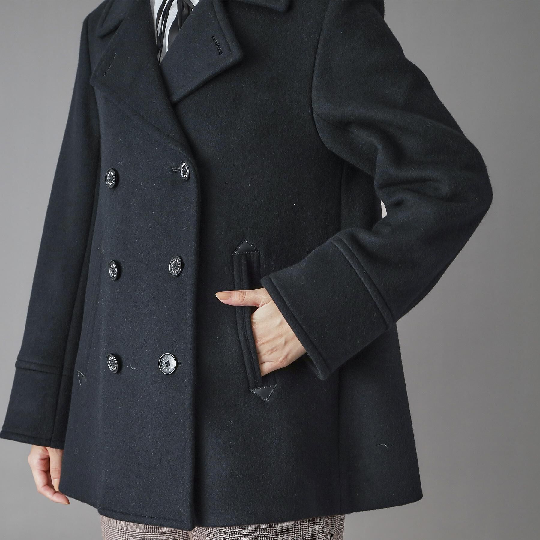 DRESSTERIOR「Super140&lsquo;sAラインPコート」|ピーコート|