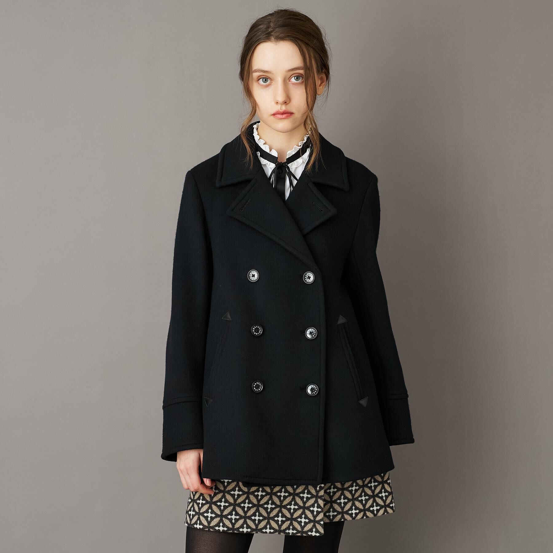 DRESSTERIOR「Super140&lsquo;sAラインPコート」|ピーコート|