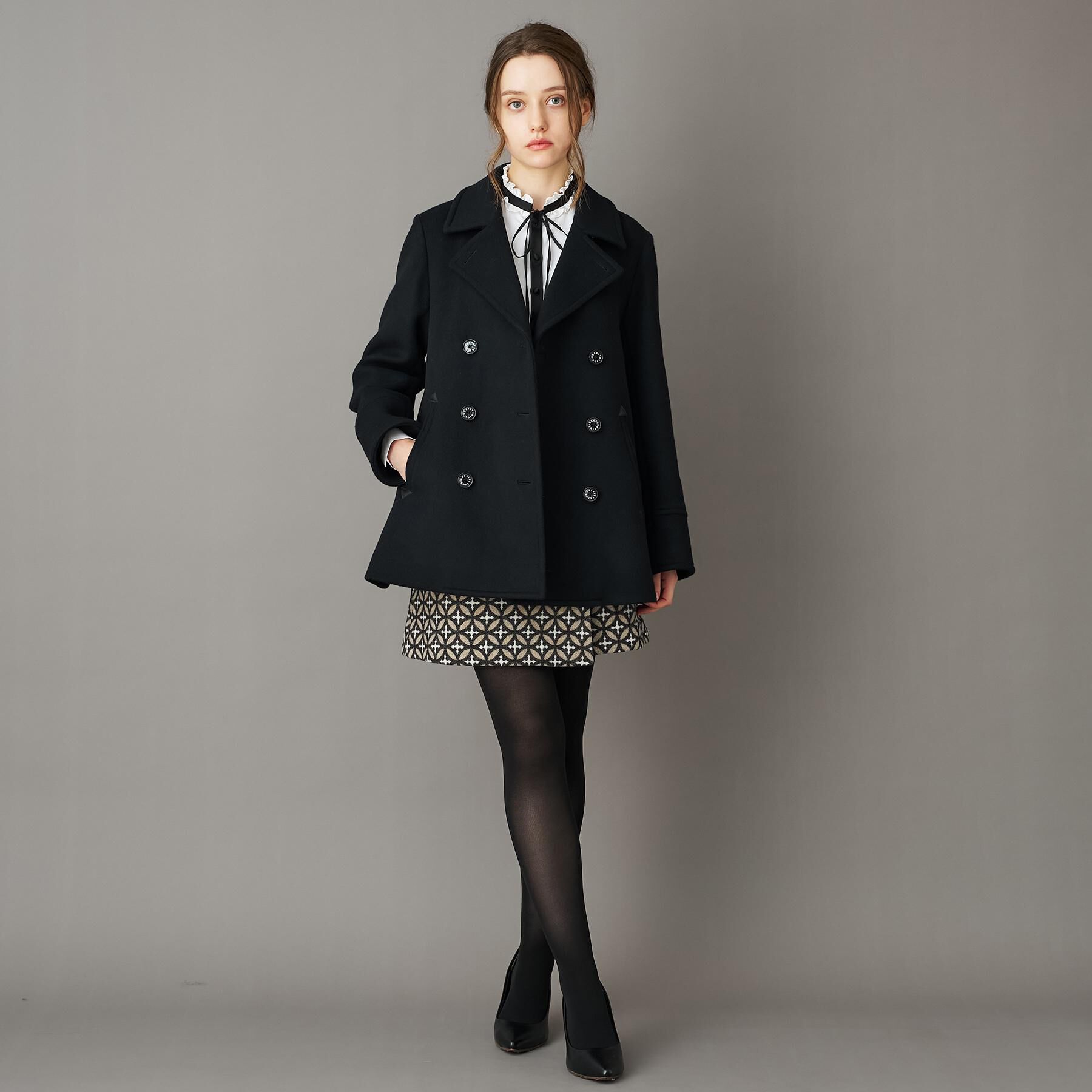 DRESSTERIOR「Super140&lsquo;sAラインPコート」|ピーコート|