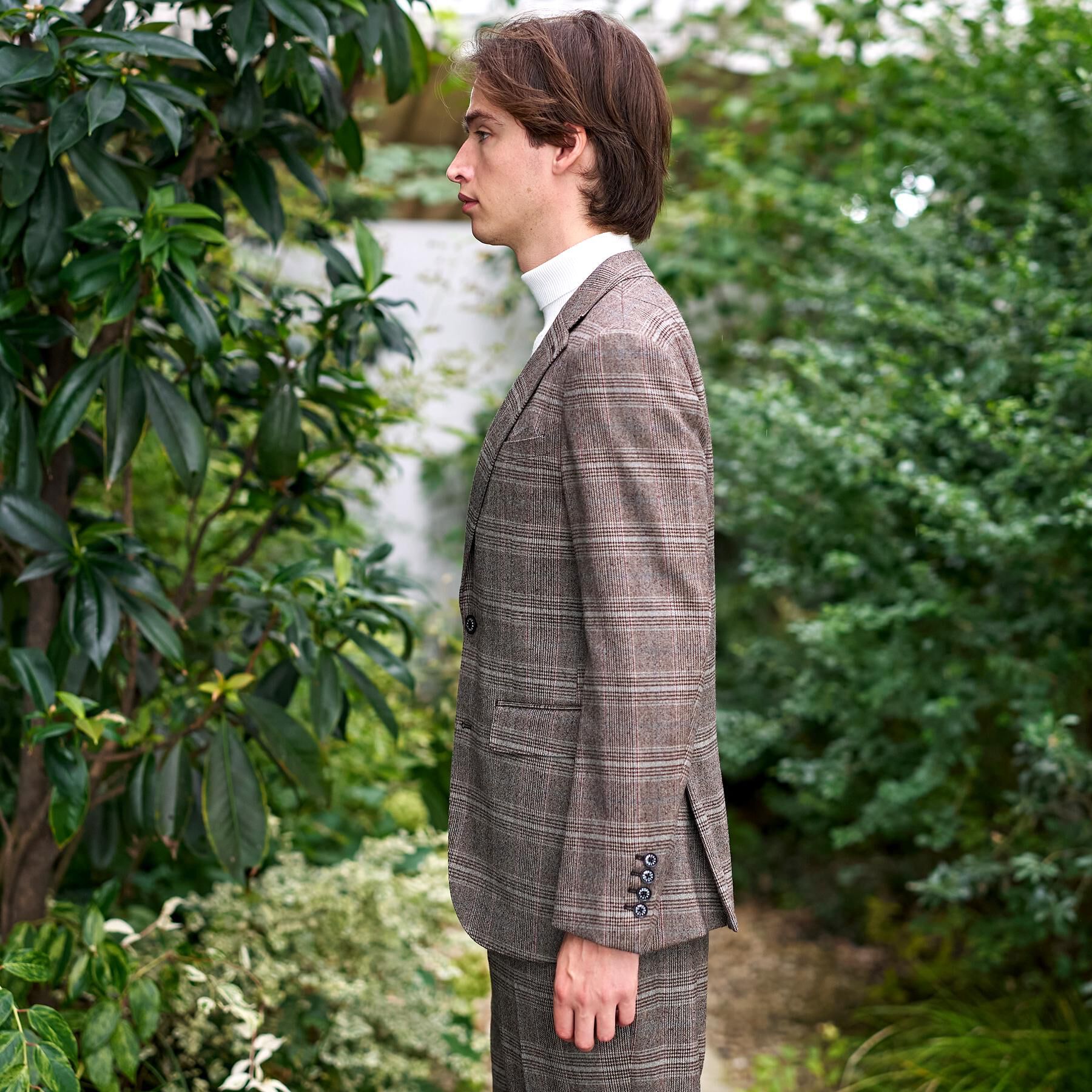 DRESSTERIOR「【セットアップ可】ヨーロピアン グレンチェックジャケット」|テーラードジャケット|