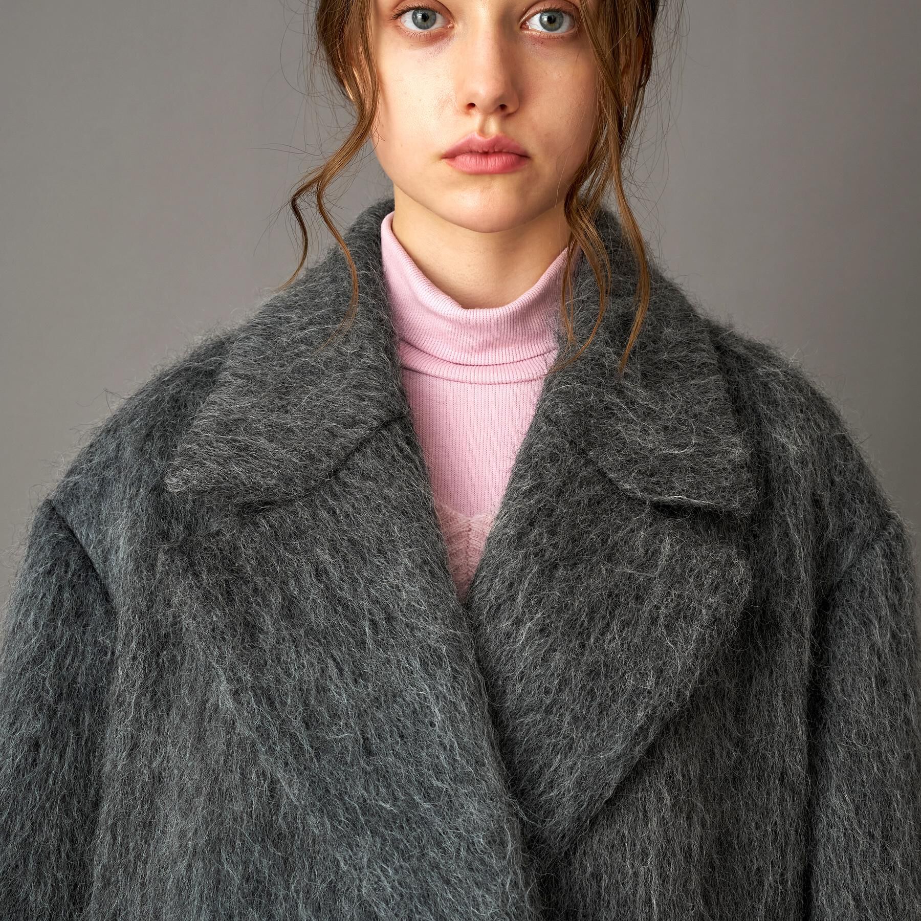 DRESSTERIOR「モヘヤ混シャギーチェスターコート」|チェスターコート|