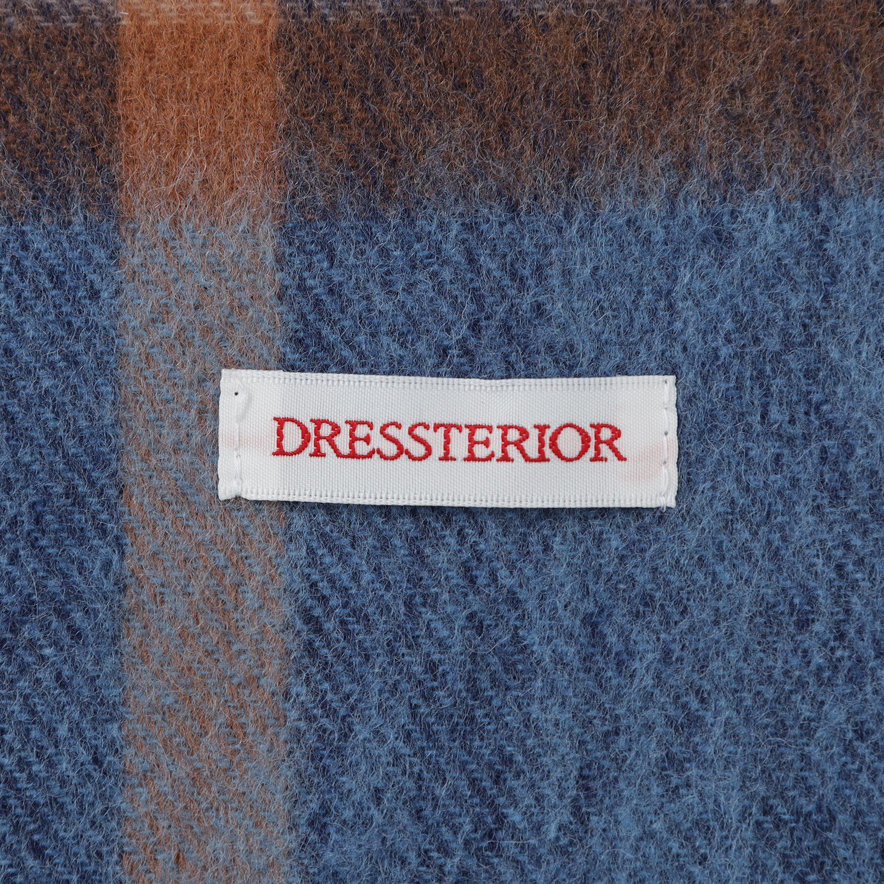 DRESSTERIOR「ウールブレンドチェックストール」|ストール|