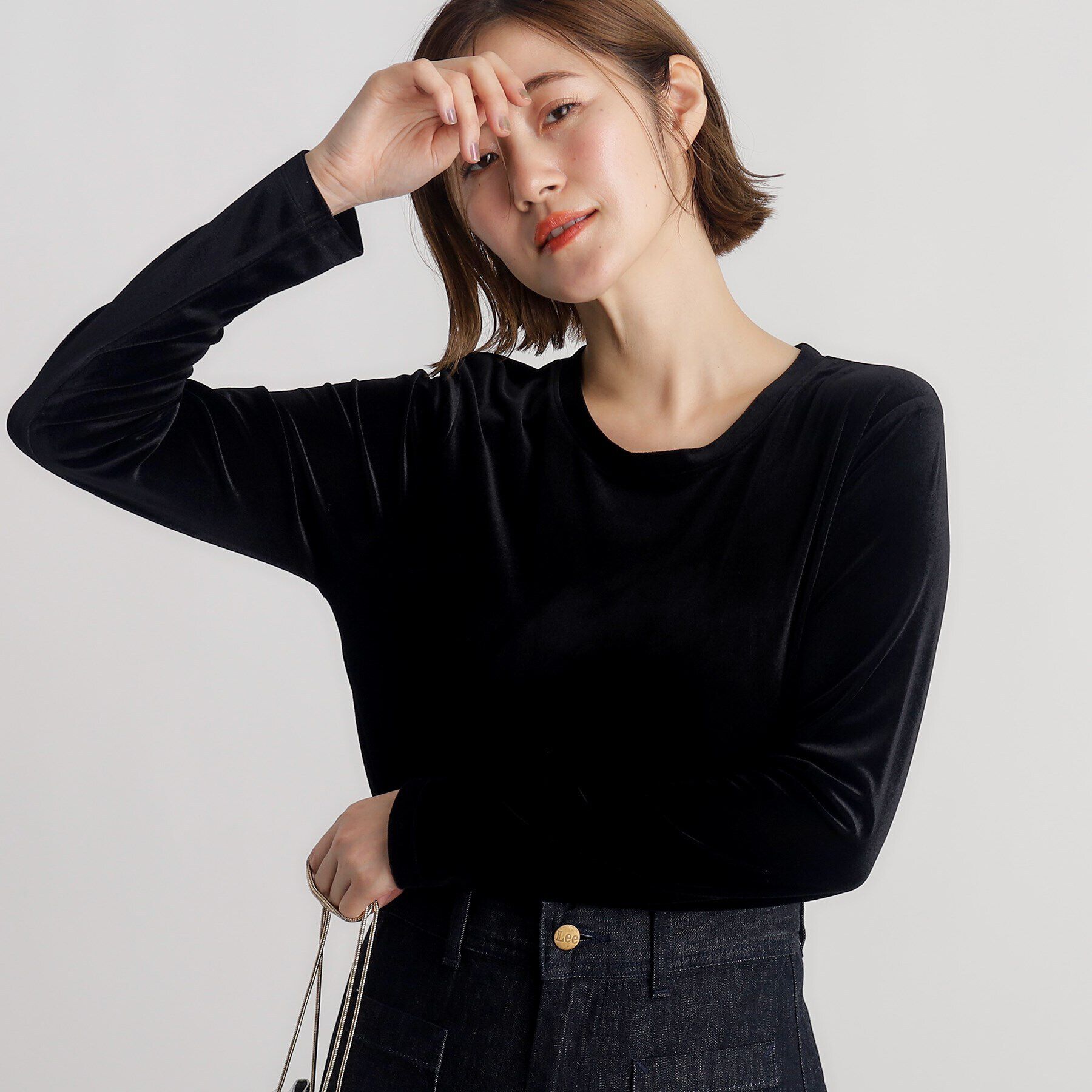 grove「シアーカットベロアロンT」|Tシャツ・カットソー|