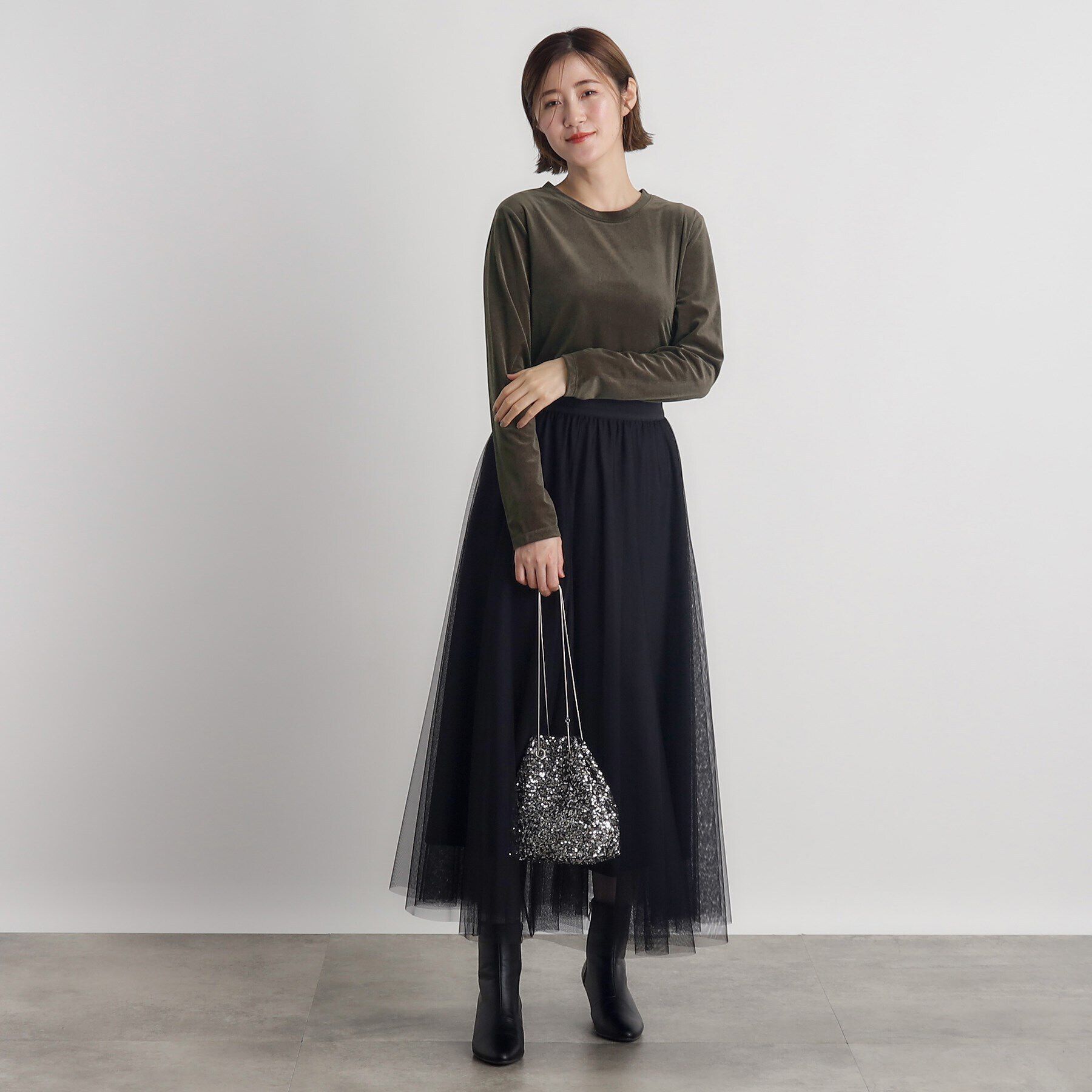 grove「シアーカットベロアロンT」|Tシャツ・カットソー|