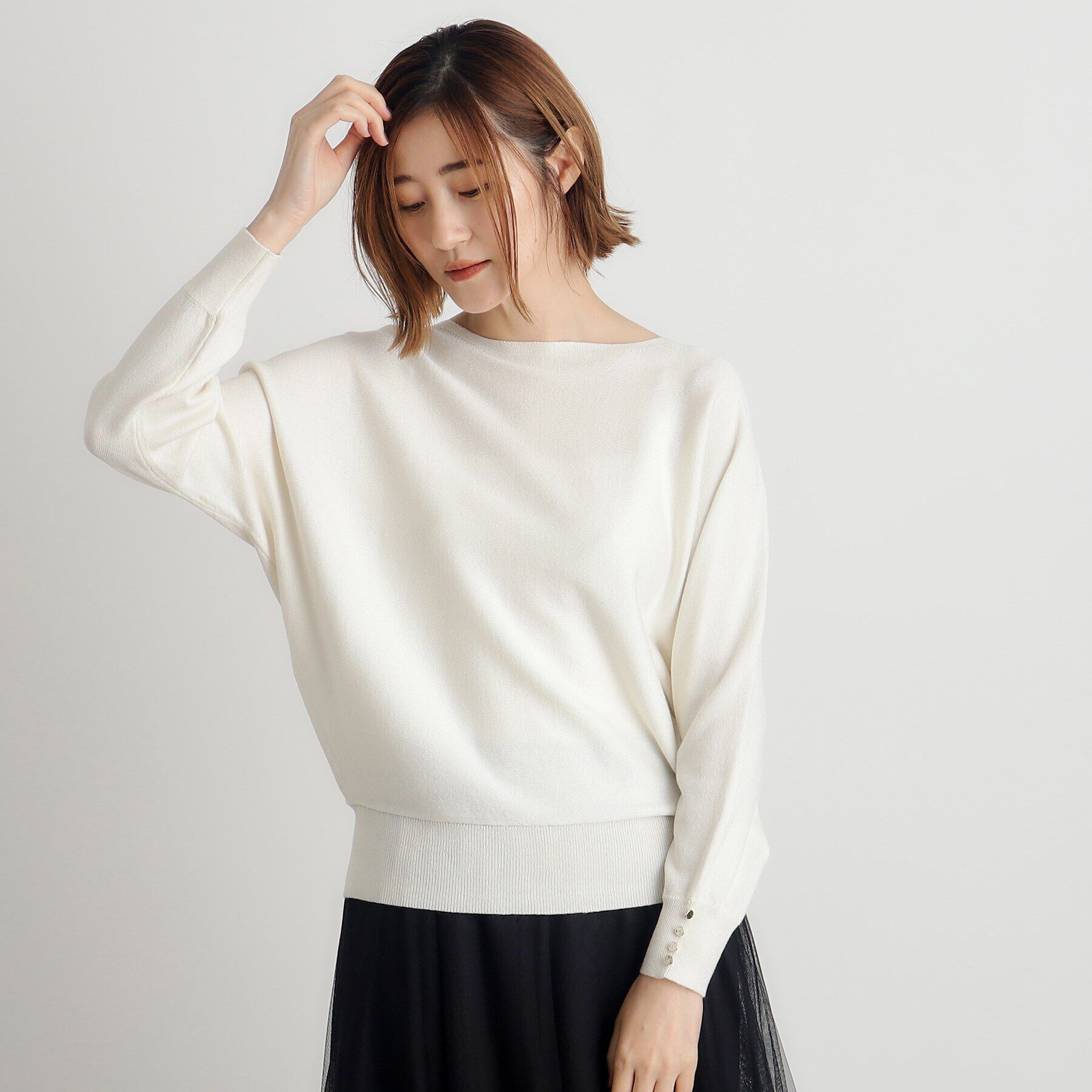 grove「ラメドルマンニットプルオーバー」|ニット・セーター|