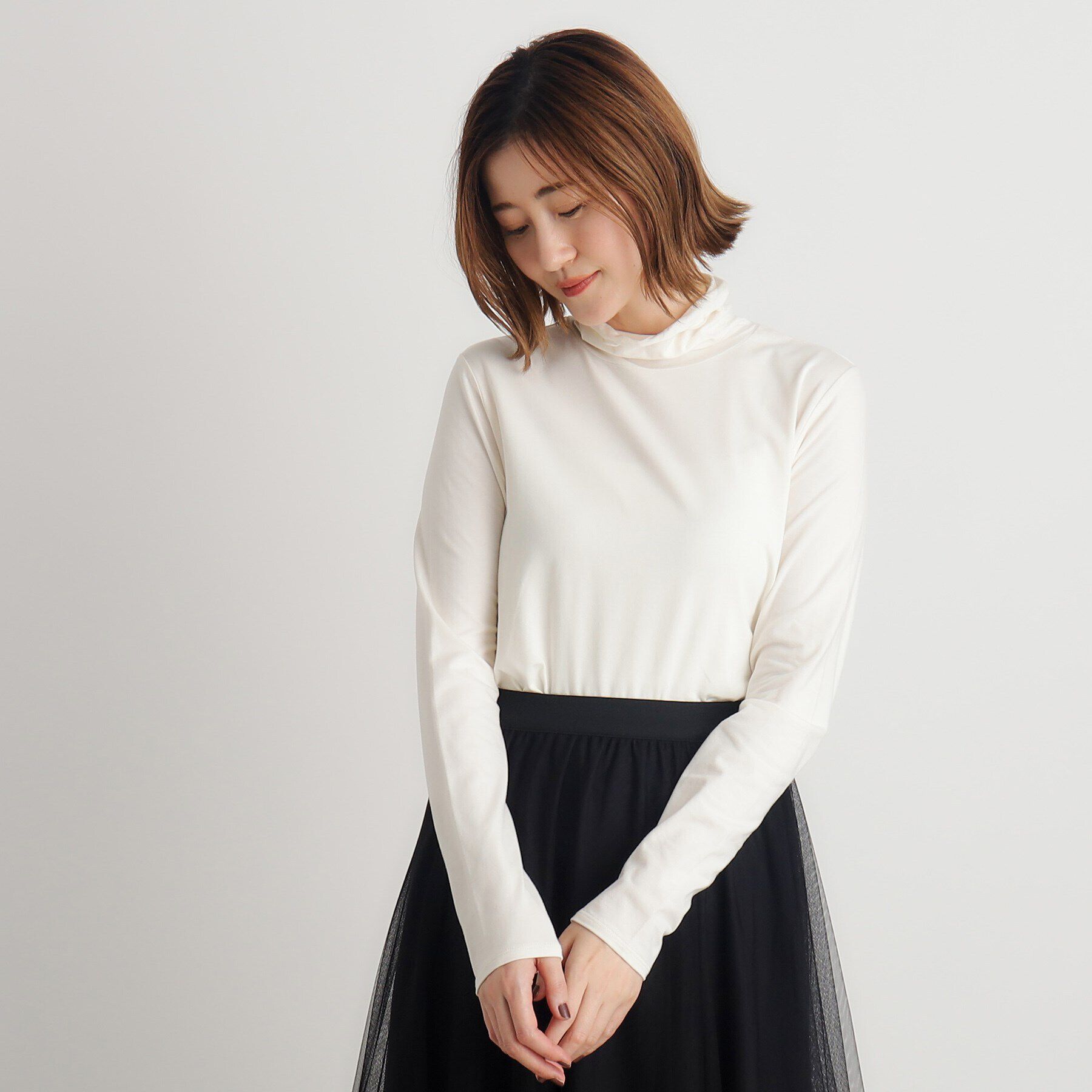 grove「【吸湿発熱MW】メロータートルネックプルオーバー」|Tシャツ・カットソー|