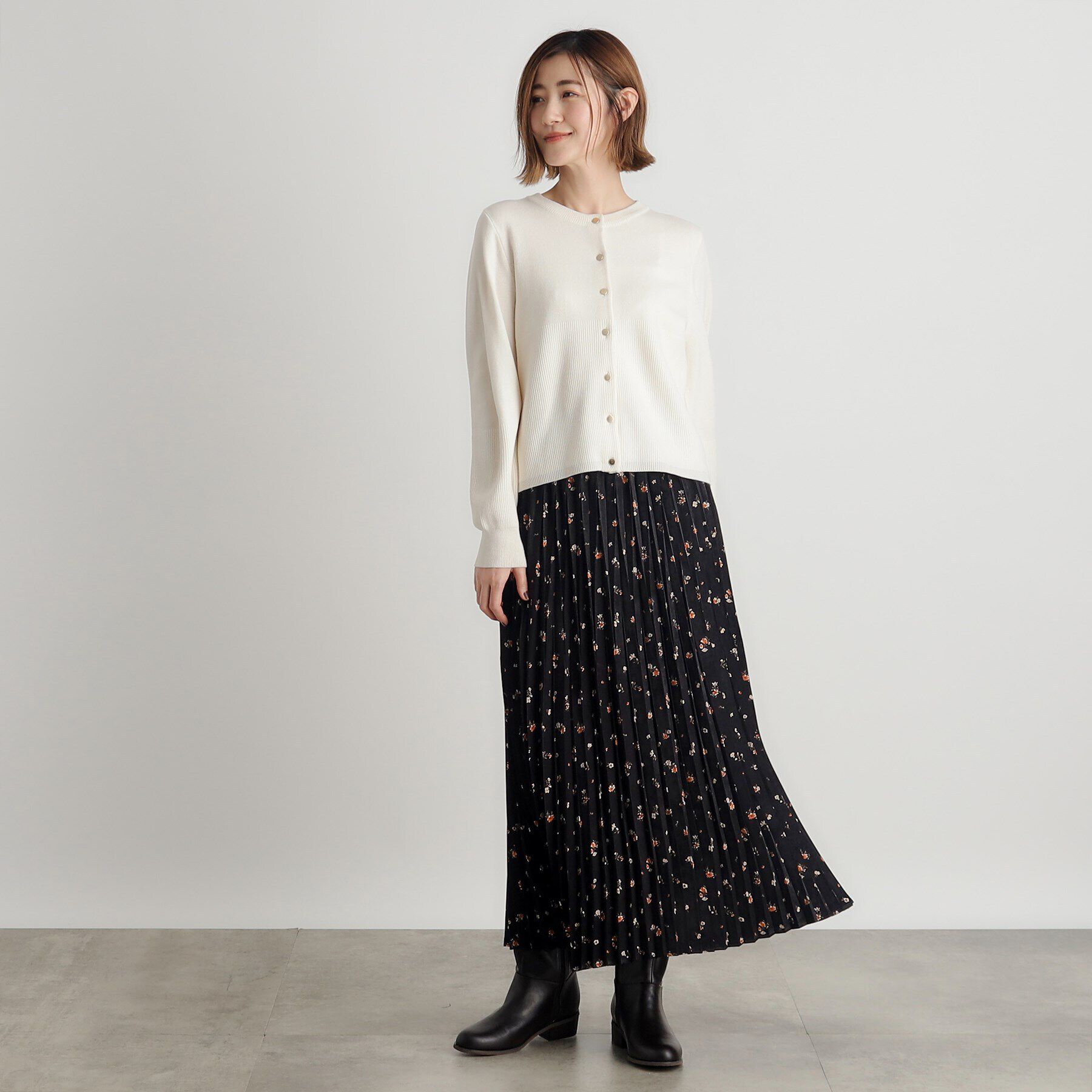 grove「スウェーディサテンプリーツスカート」|スカート|