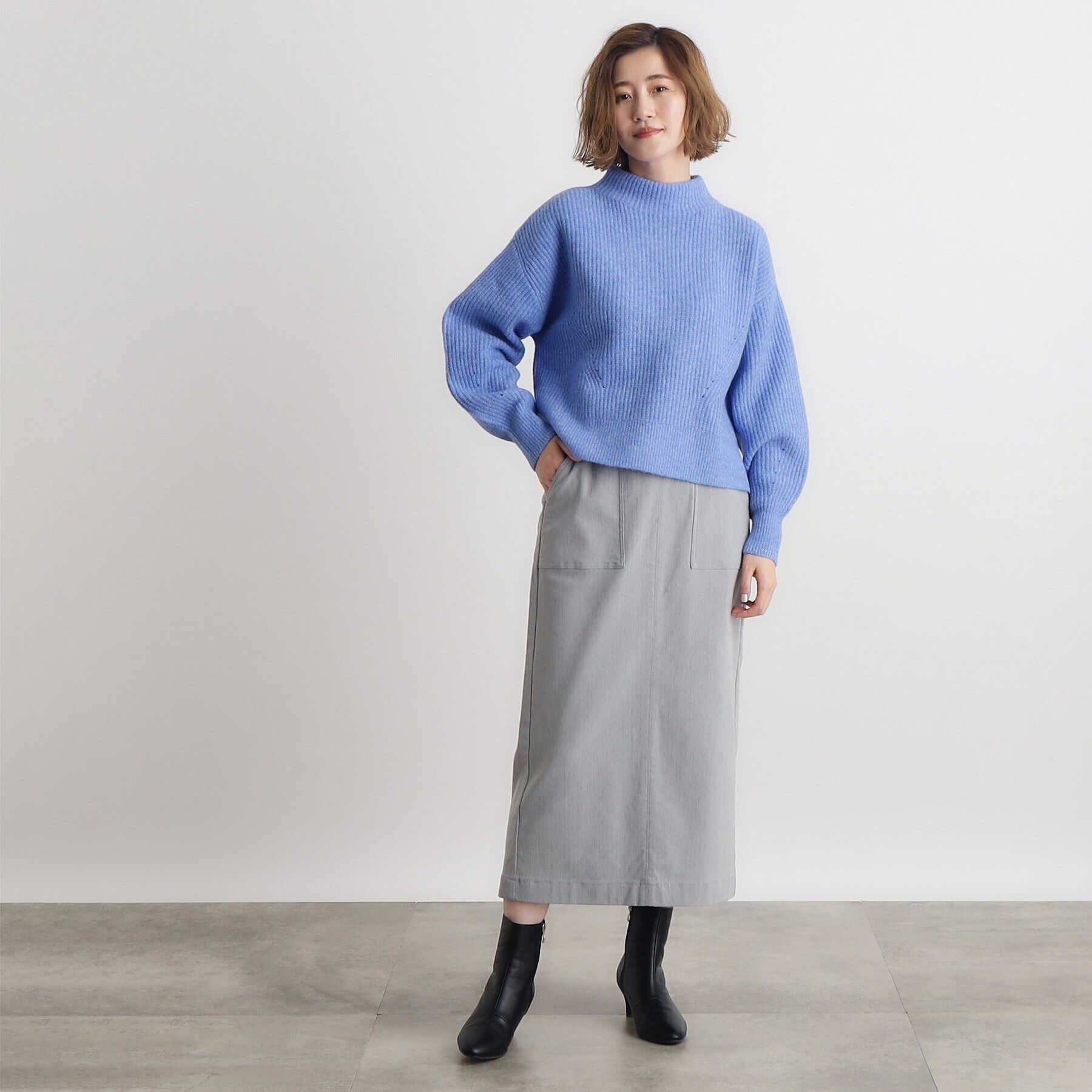 grove「裏起毛ハイパーヘリンボーンタイトスカート」|スカート|