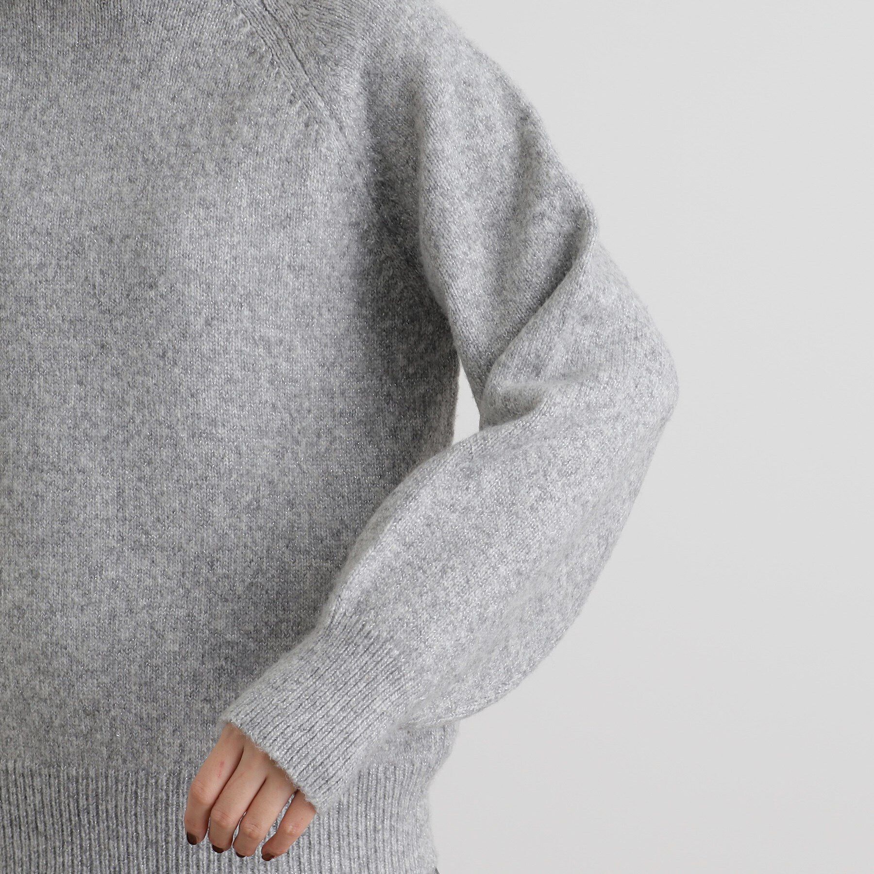 grove「杢ラメフードニットプルオーバー」|ニット・セーター|
