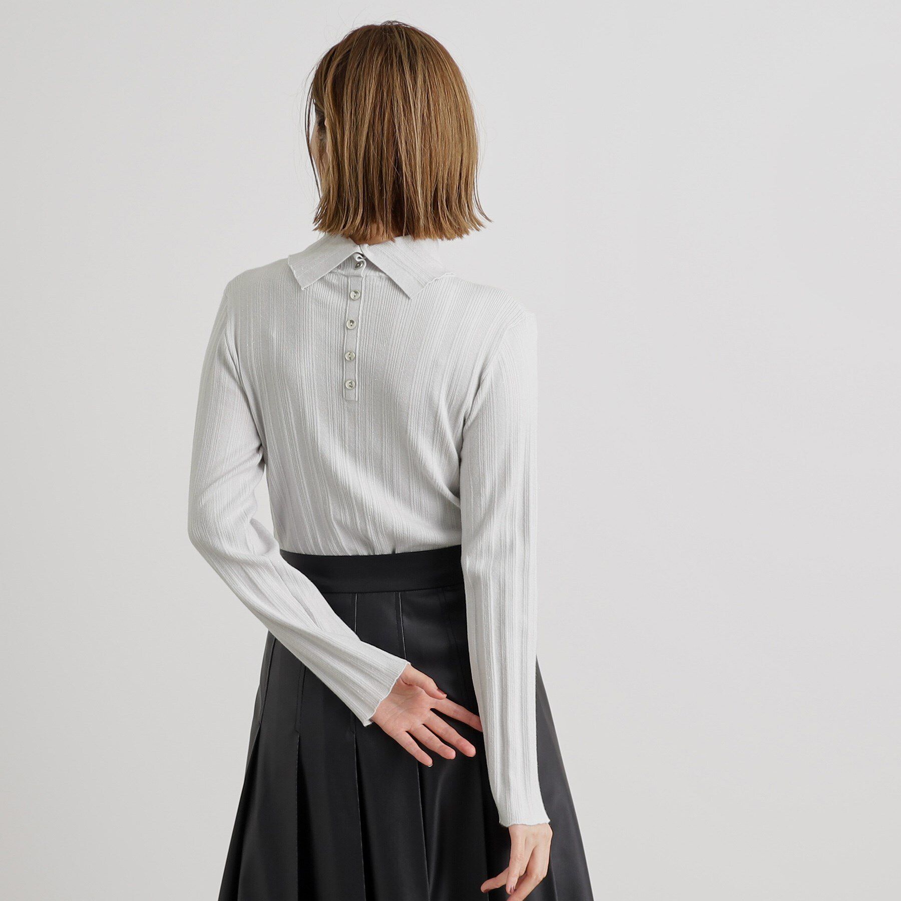 grove「【雑誌掲載】アンジェリーナランダムリブプルオーバー」|ニット・セーター|