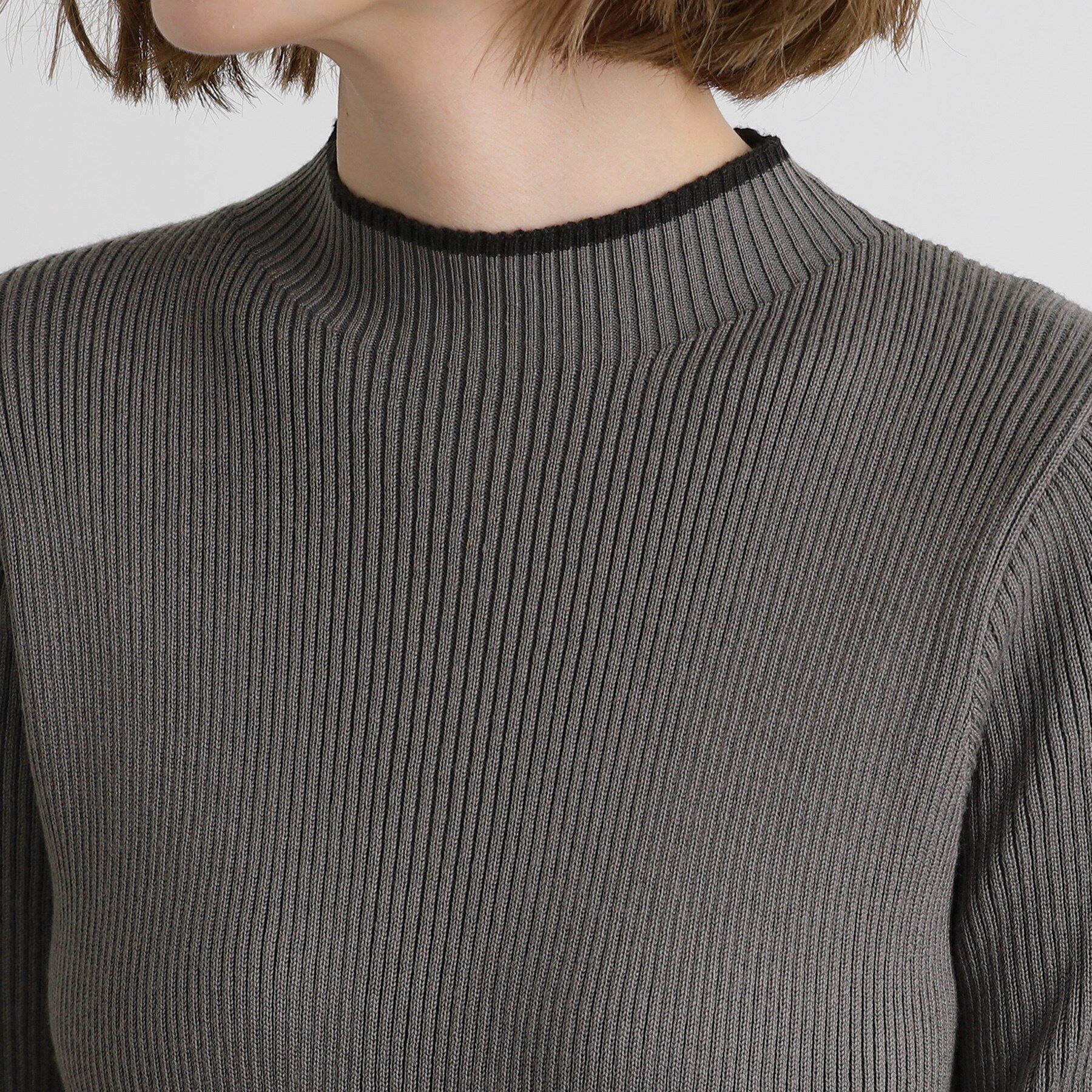 grove「配色リブニットドッキングワンピース」|ワンピース|