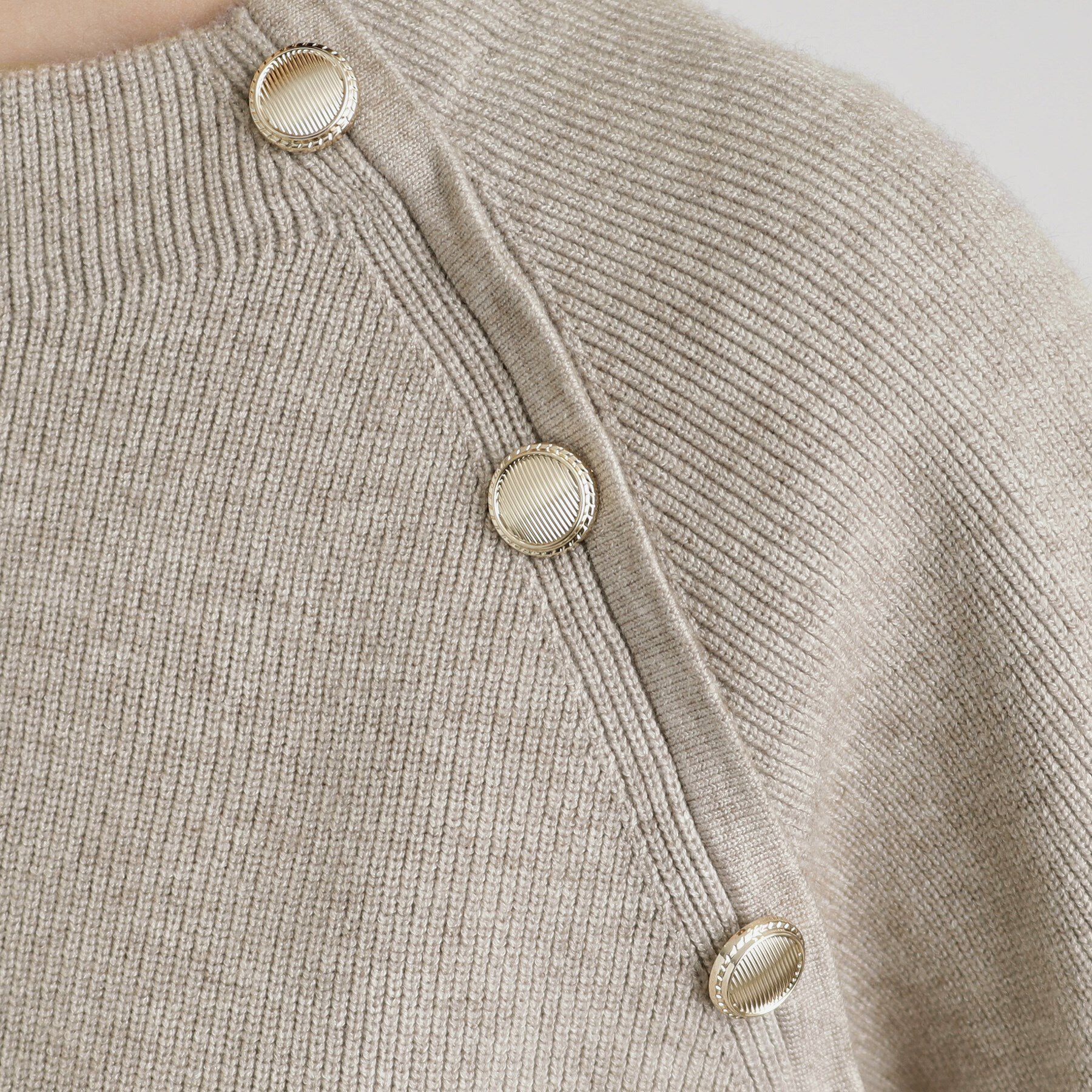 grove「肩釦ラグランスリーブプルオーバー」|ニット・セーター|