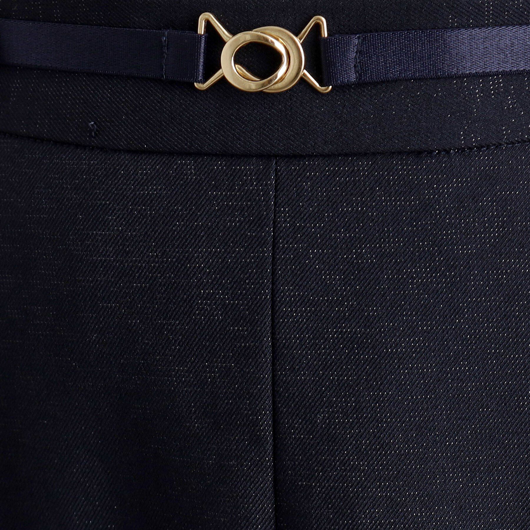 grove「ベルト付きラメツイルフレアスカート」|スカート|