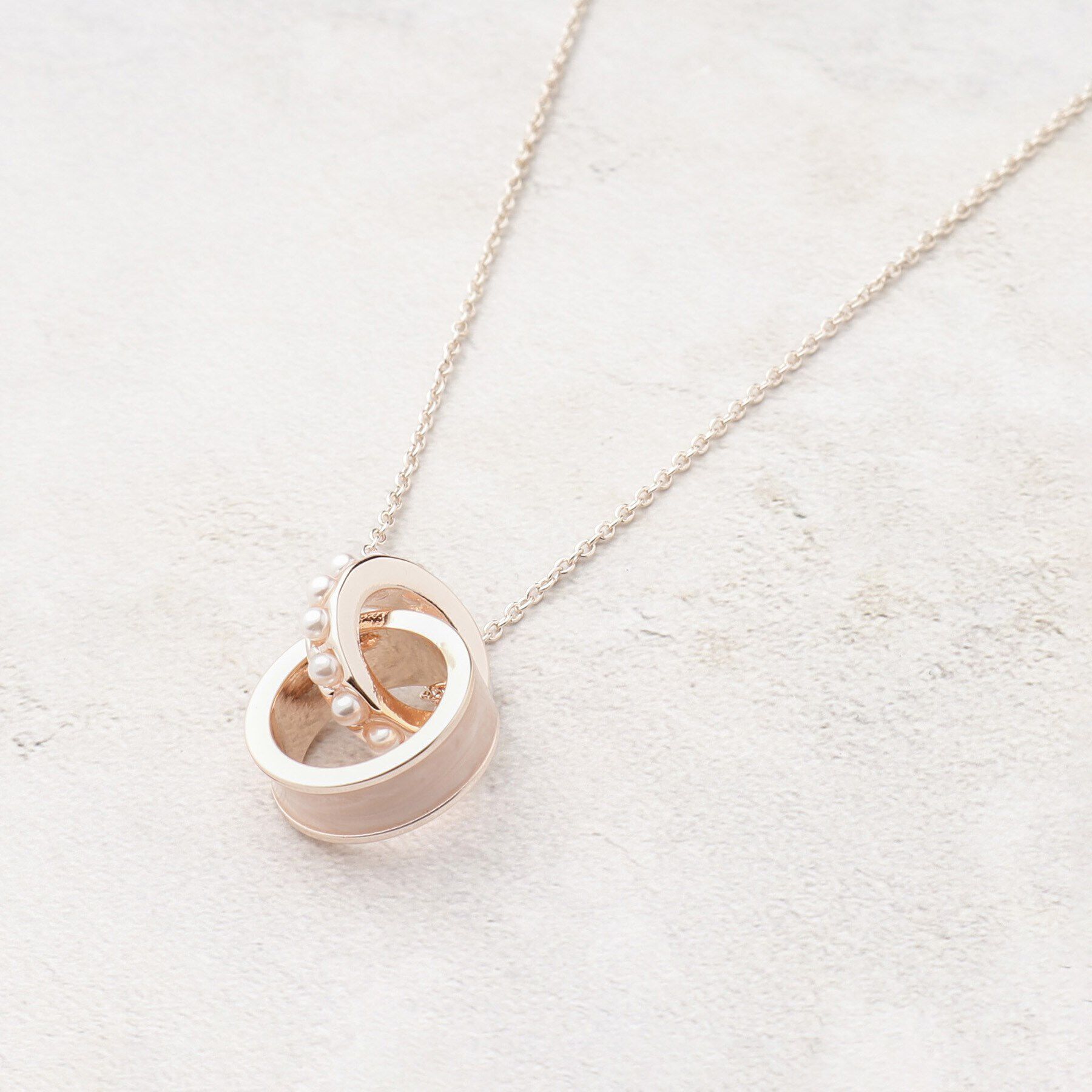 grove「フェイクパールエポリングネックレス」|ネックレス|ライトピンク(070