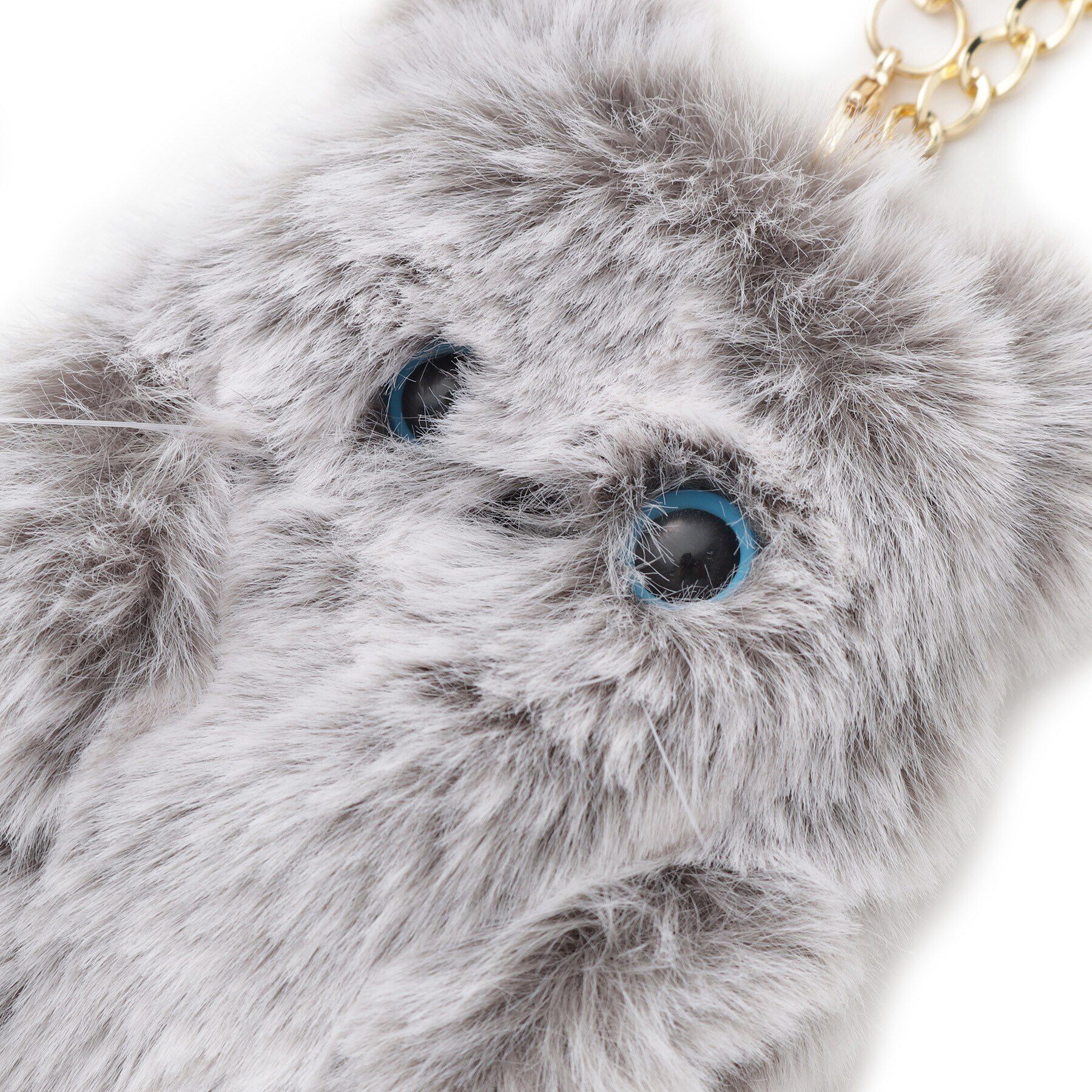 grove「ふわふわネコバッグチャーム」|キーケース|