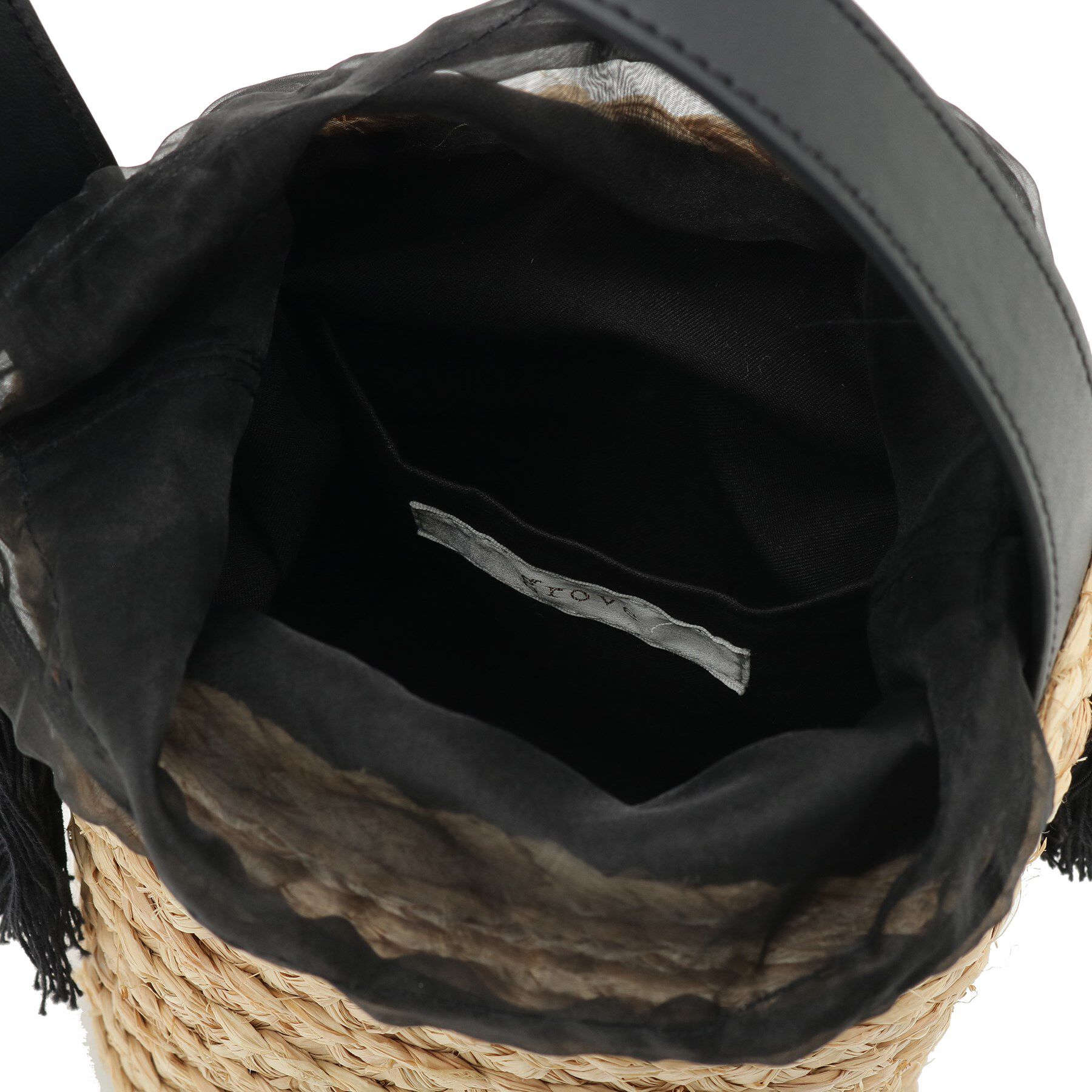 grove「ラフィアバケツタッセル巾着ショルダー」|ショルダー・メッセンジャー|