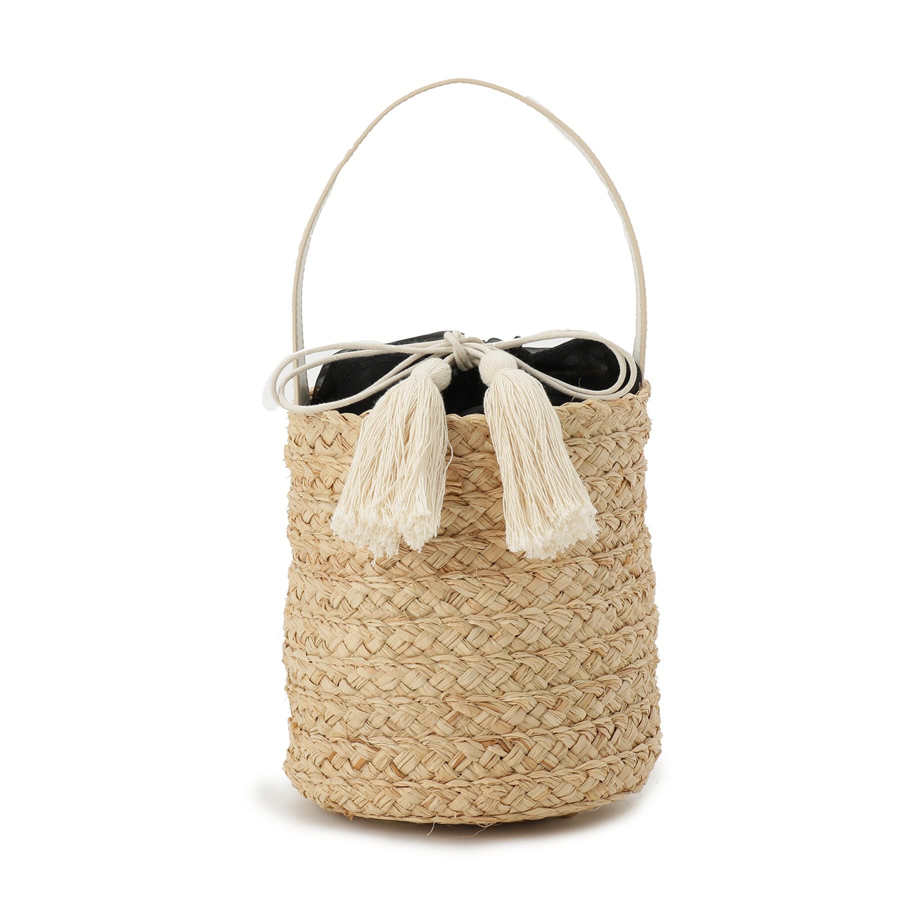grove「ラフィアバケツタッセル巾着ショルダー」|ショルダー・メッセンジャー|