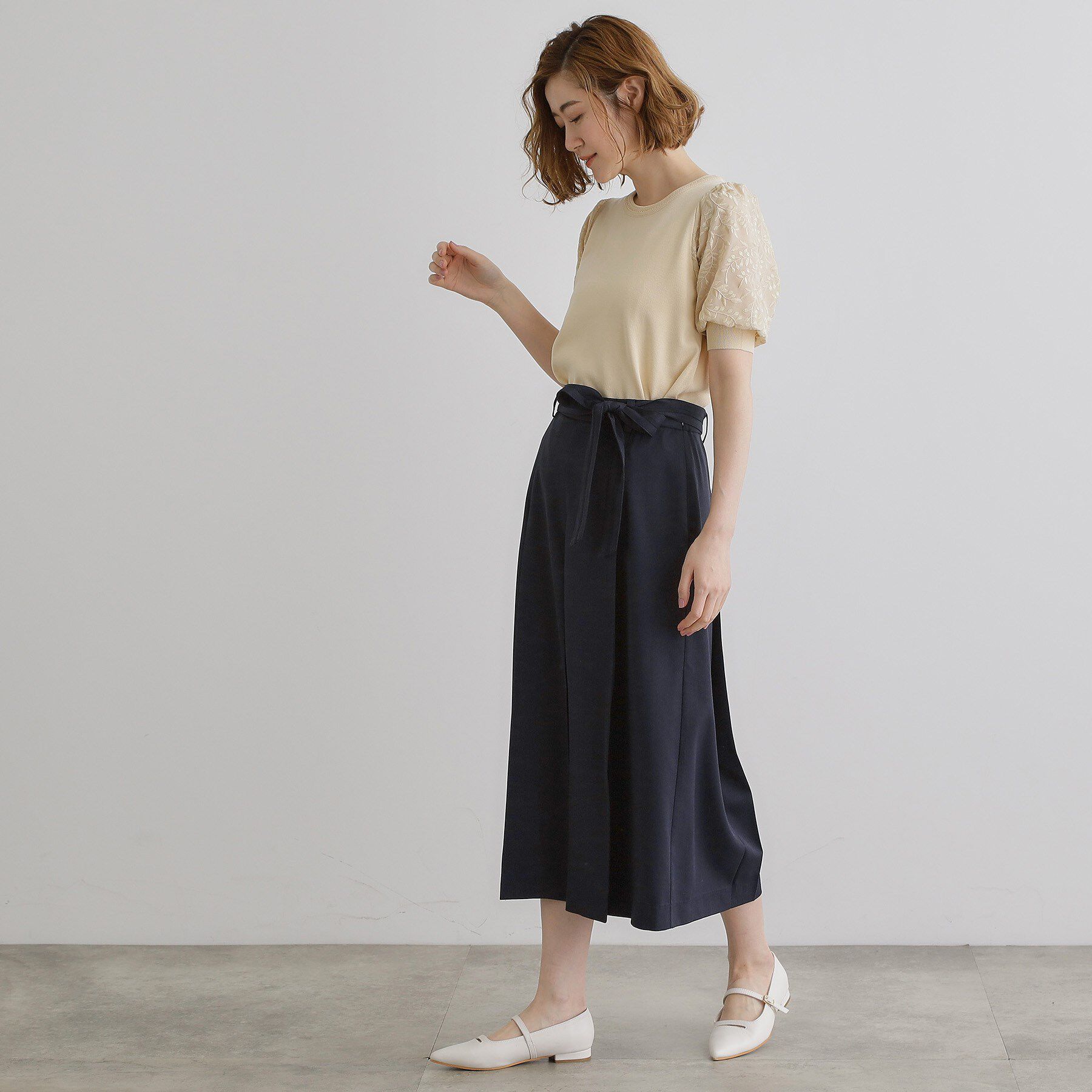 grove「サッシュベルトスカートライクパンツ」|その他|