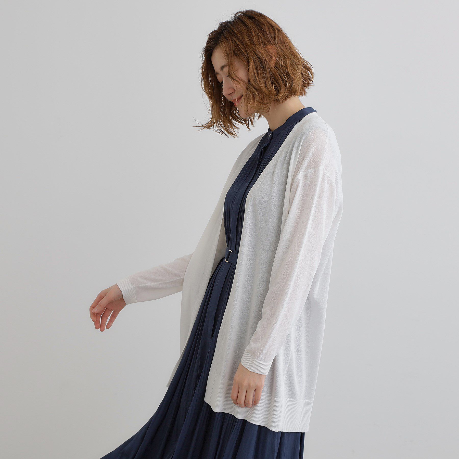 grove「【接触冷感/UVカットetc】夏に嬉しい機能付き！ベーシックロングカーディガン」|カーディガン|