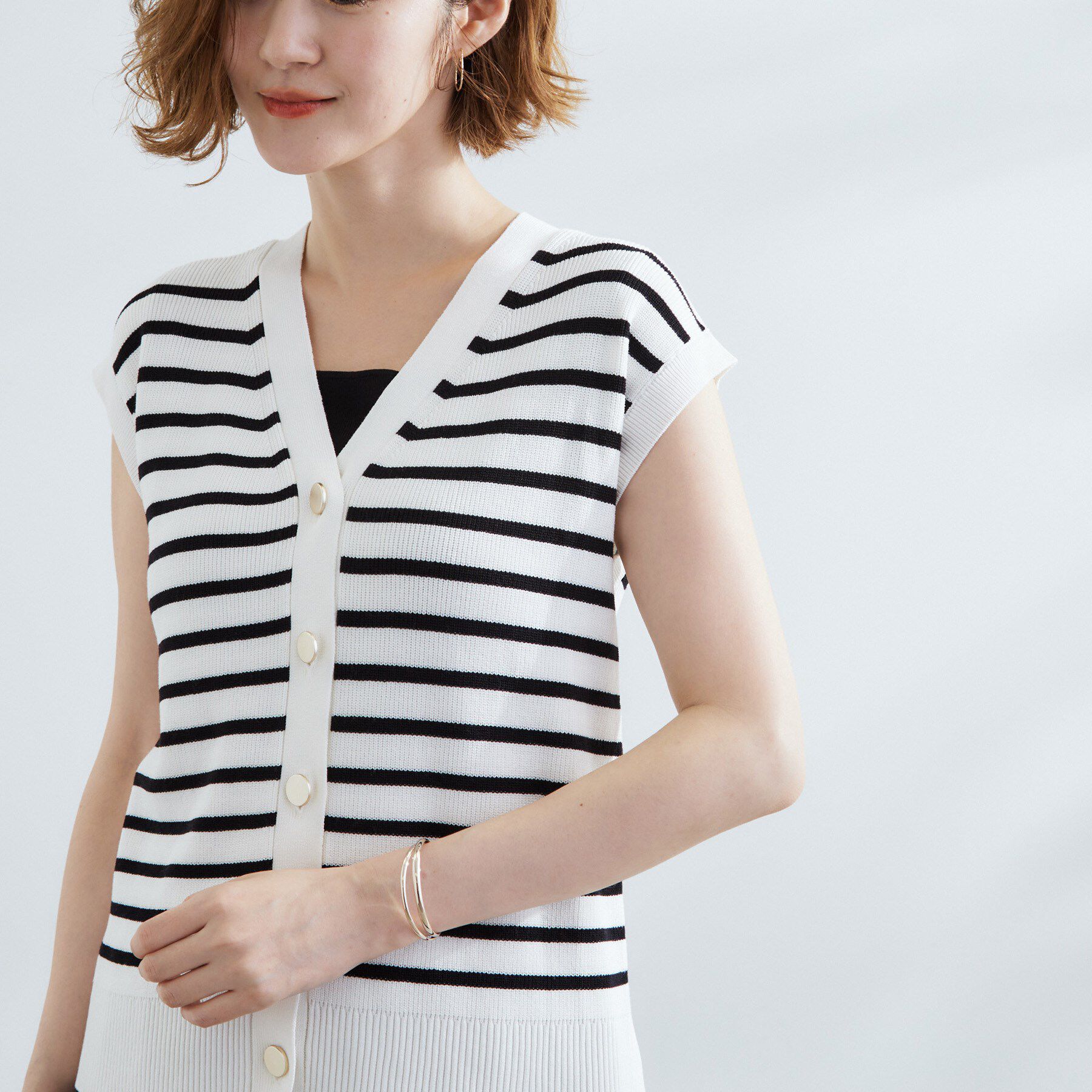 grove「【2点SET】可愛く着まわせる！便利なニットベスト＆スカートセット」|スーツ|