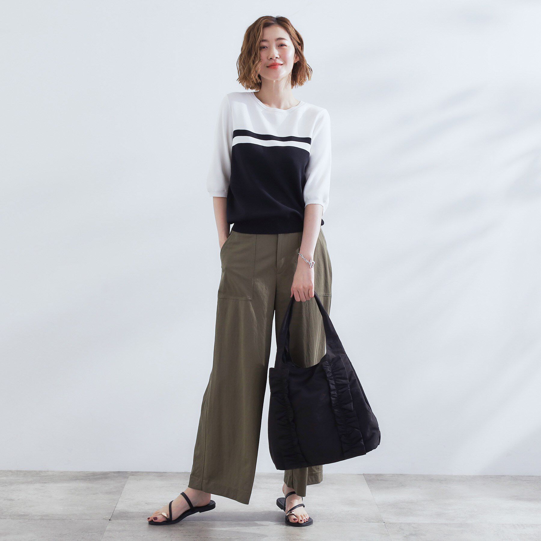 grove「【撥水】フリル変形トート」|トートバッグ|