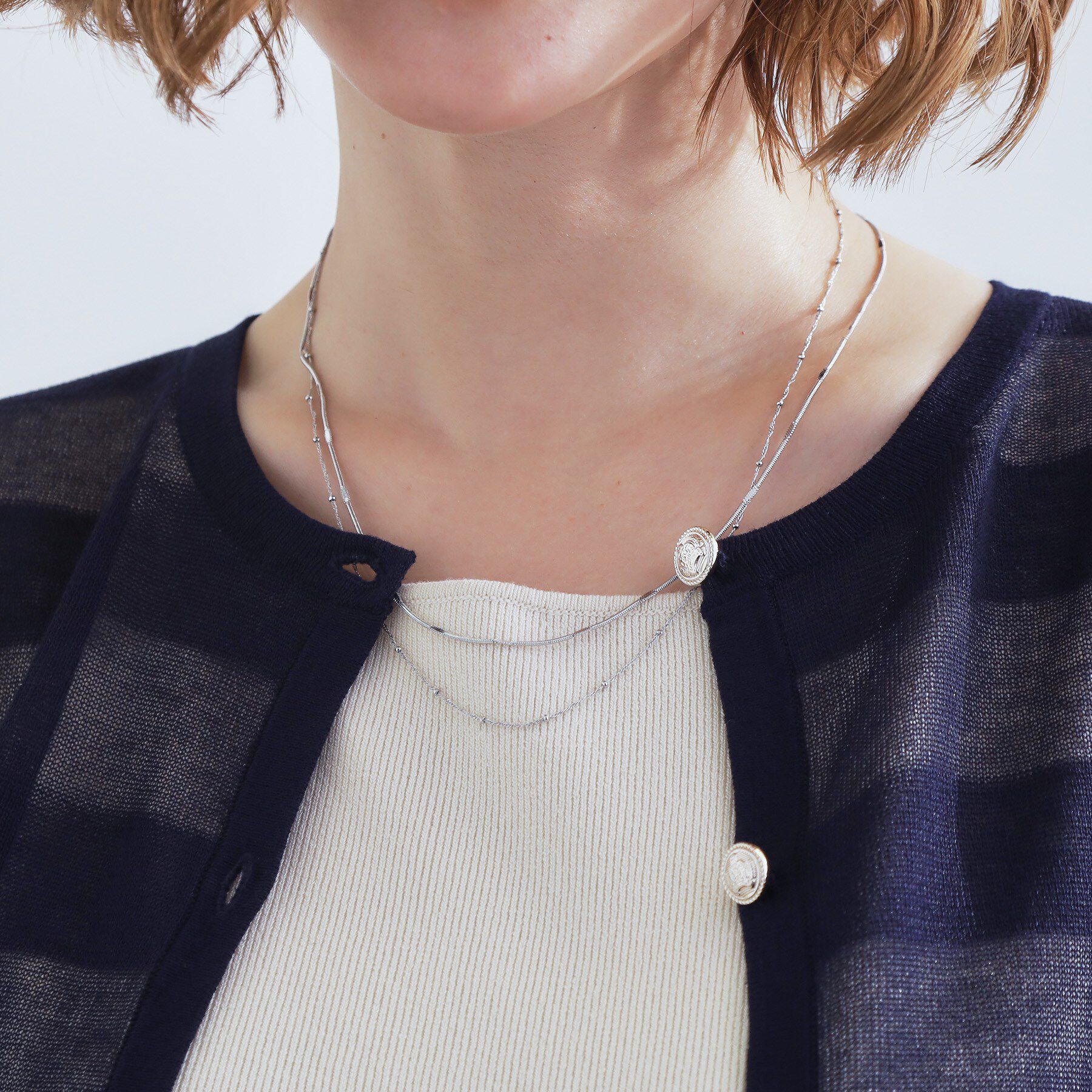 grove「デザインチェーン2連ネックレス」|ネックレス|