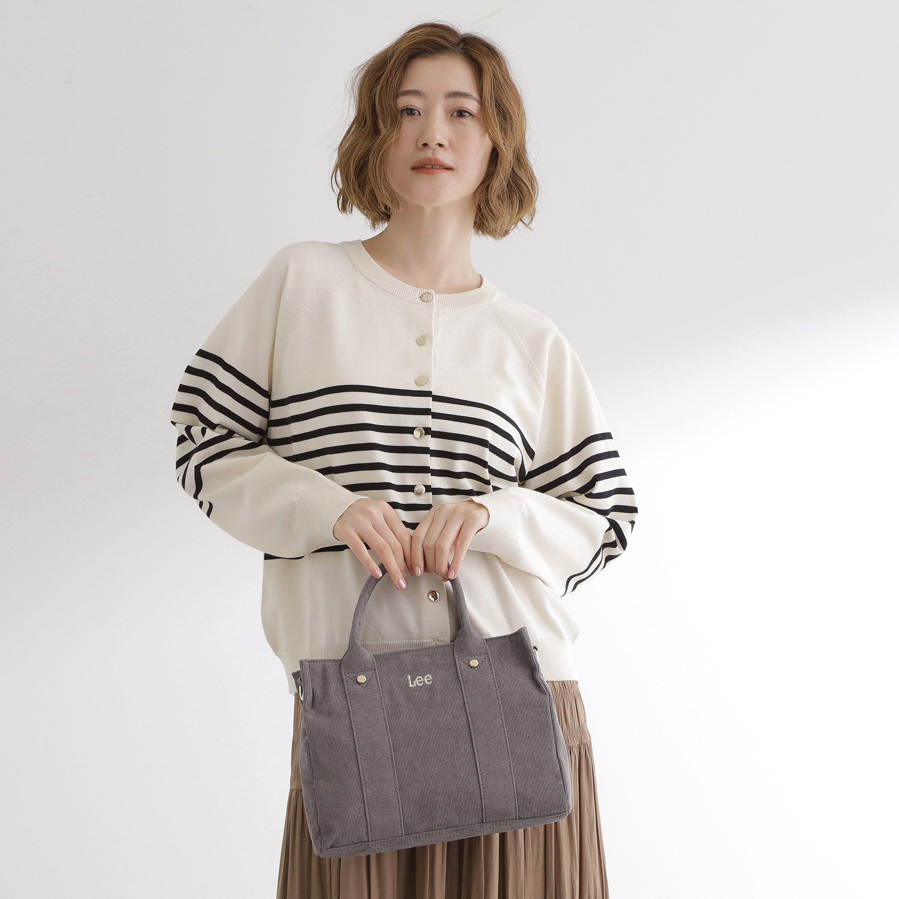 grove「【Lee別注】コーデュロイスクエアトート」|トートバッグ|