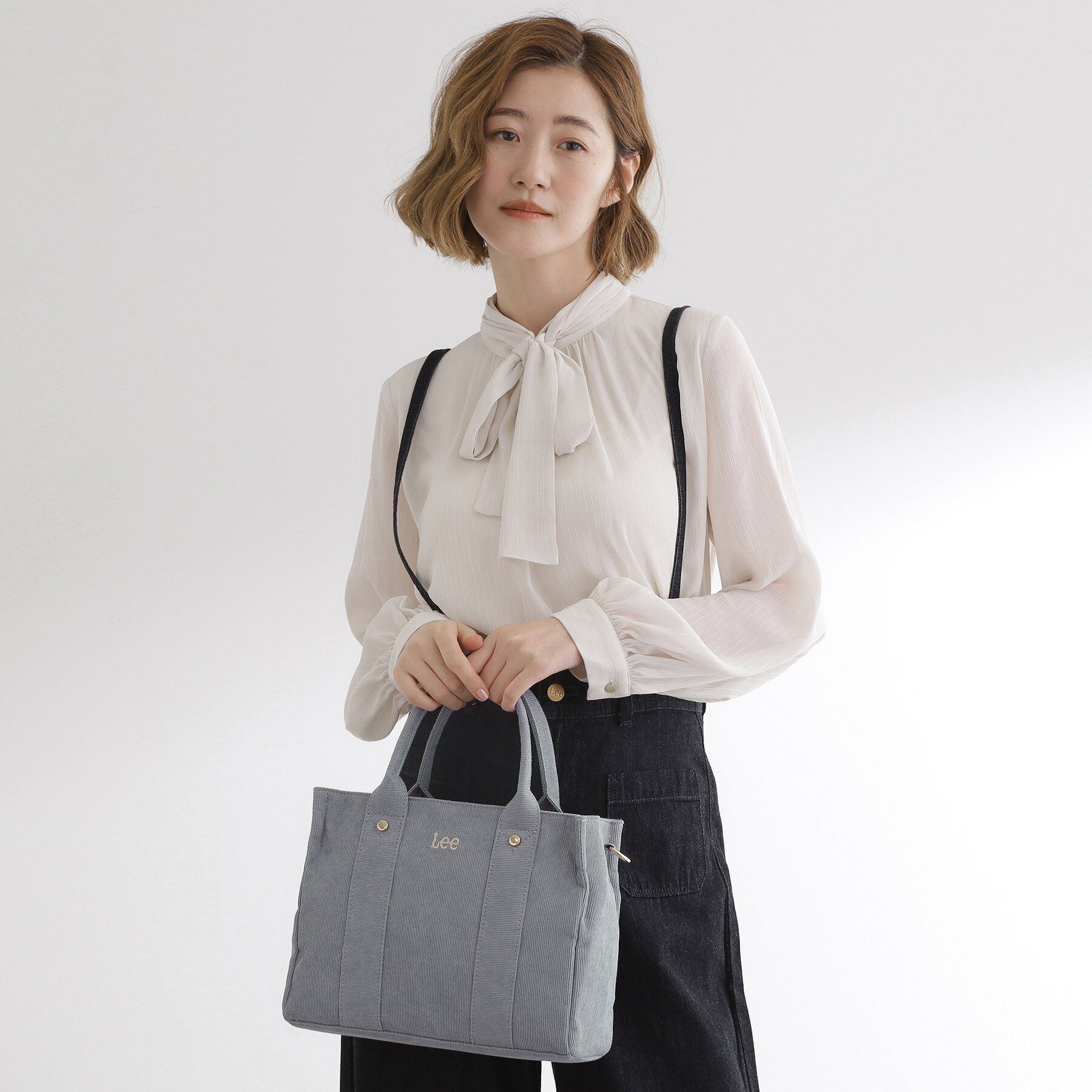 grove「【Lee別注】コーデュロイスクエアトート」|トートバッグ|