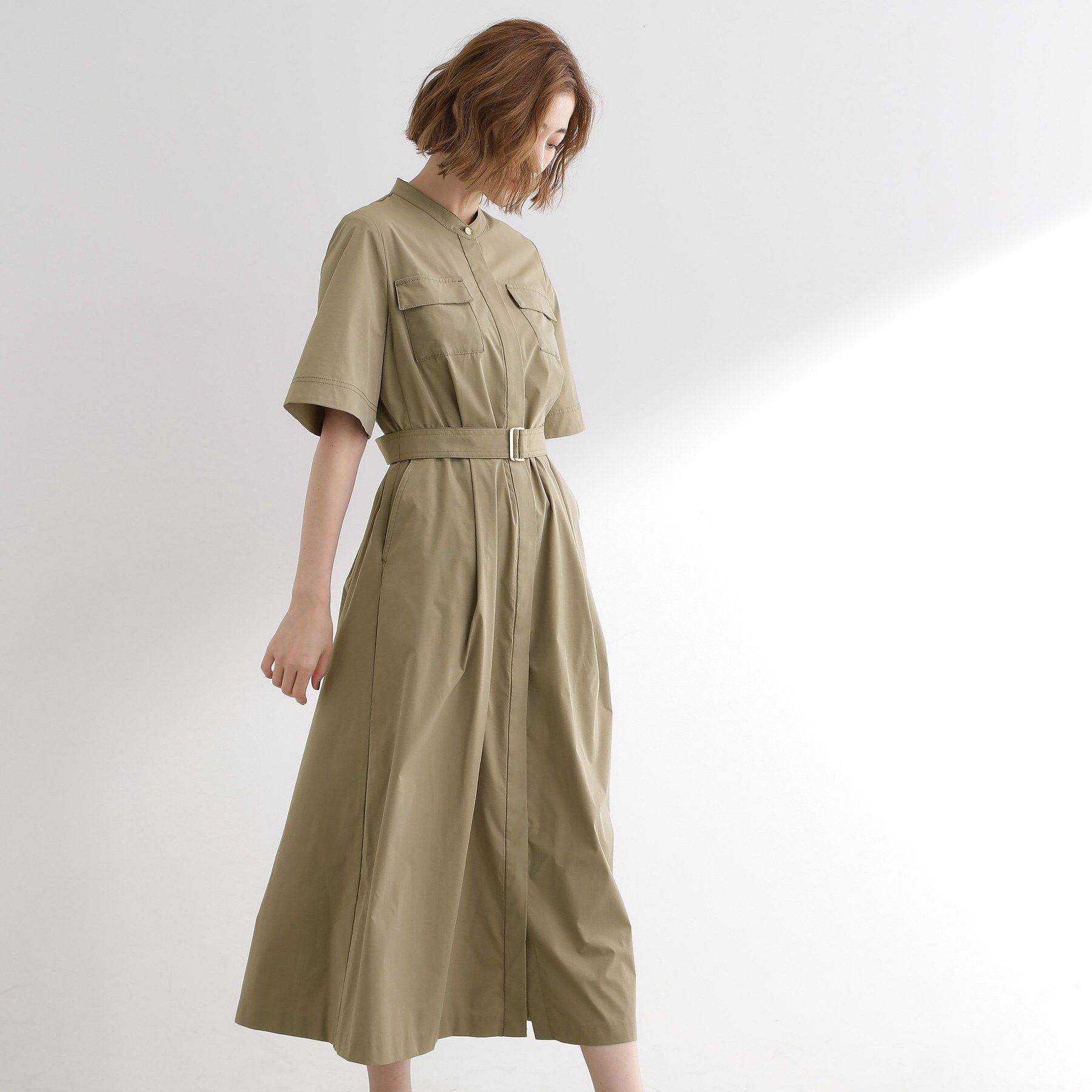 grove「軽やかに決まる　ワークシャツワンピース」|ワンピース|