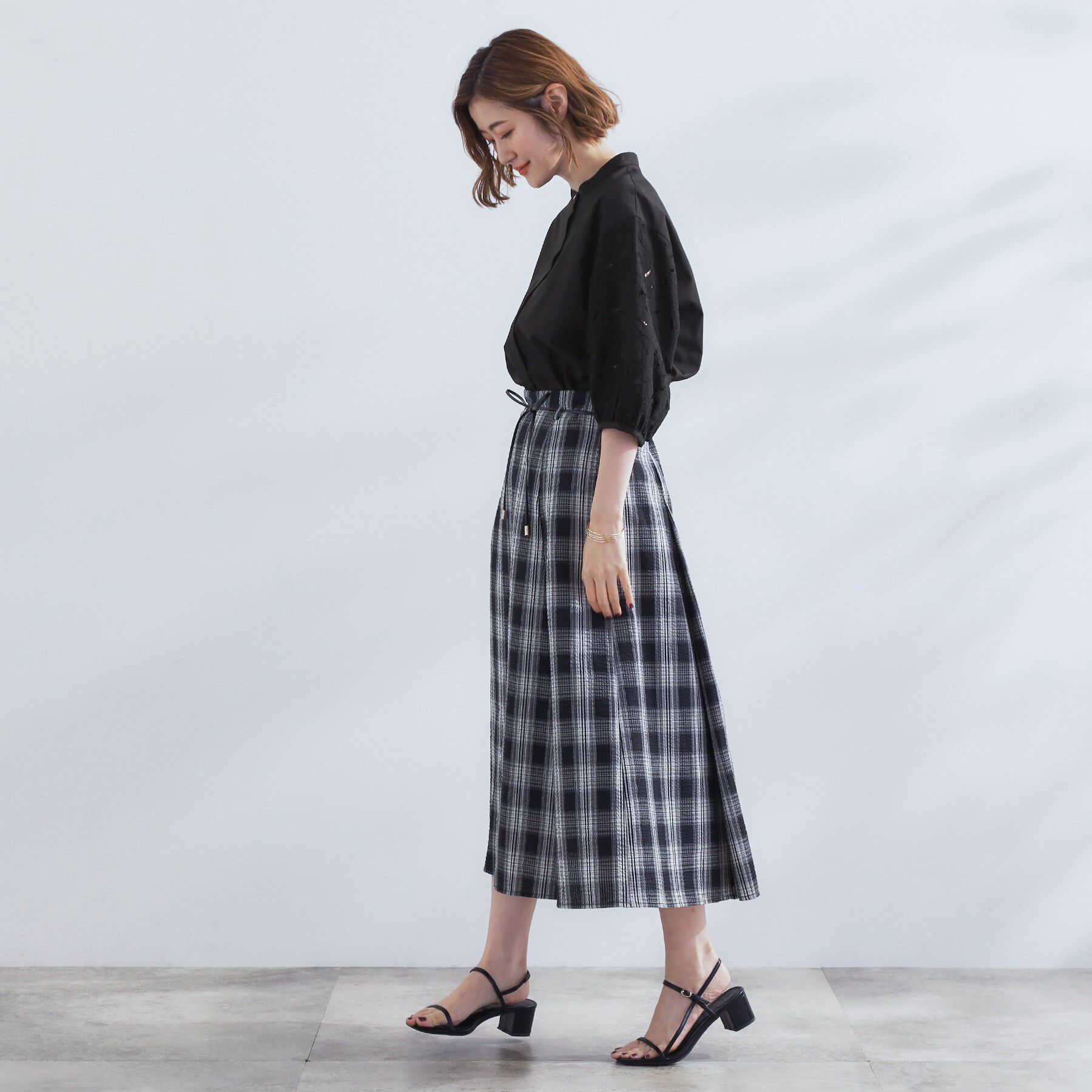 grove「【サスティナブル原料/二の腕カバー】華やか袖刺繍ブラウス」|シャツ・ブラウス|