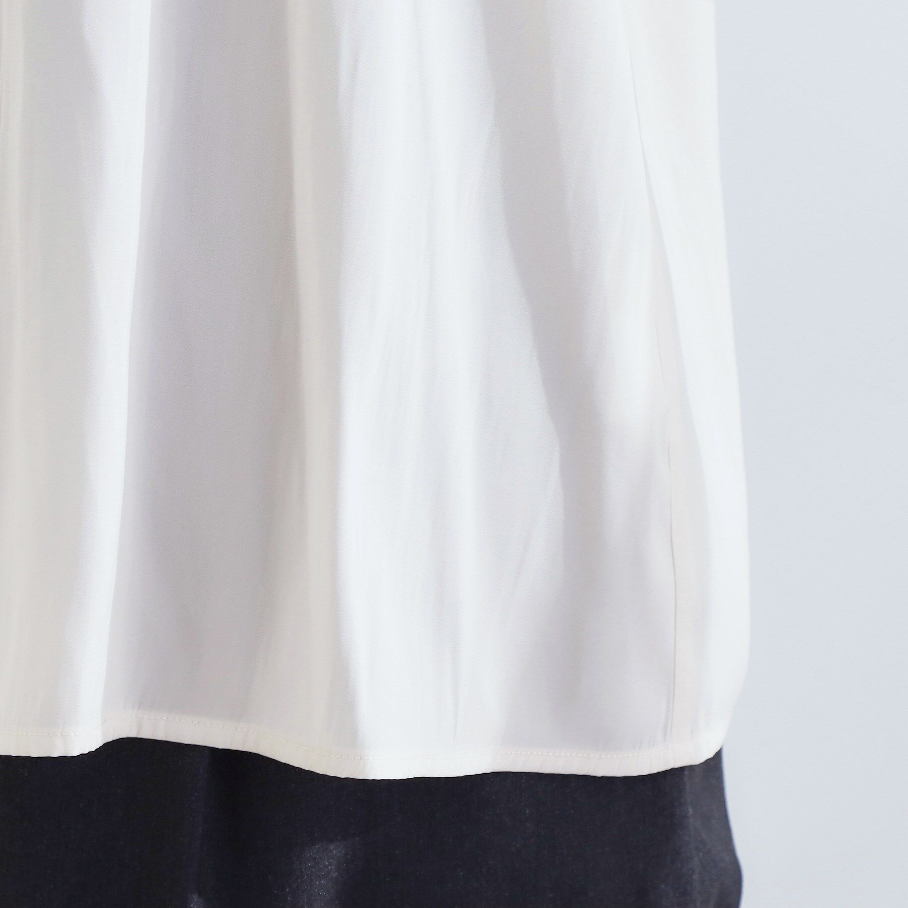 grove「【洗える/お仕事/二の腕カバー】ヴィンテージサテンブラウス」|シャツ・ブラウス|