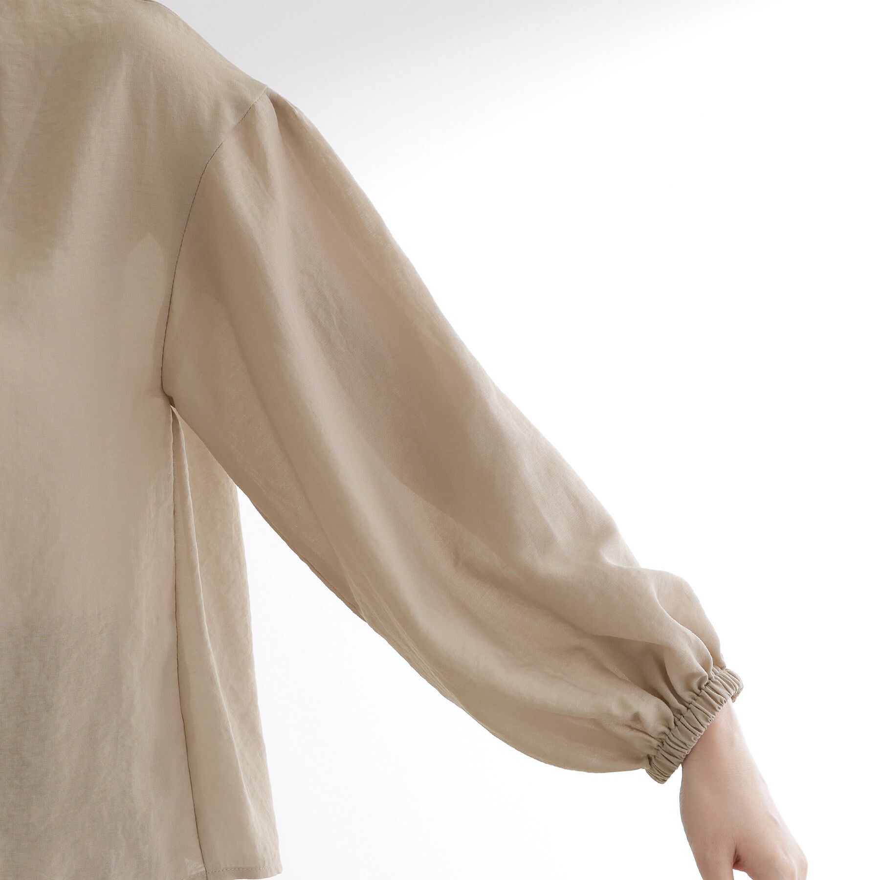 grove「【ひんやり/洗える】シアースタンドネックシャツブルゾン」|シャツ・ブラウス|