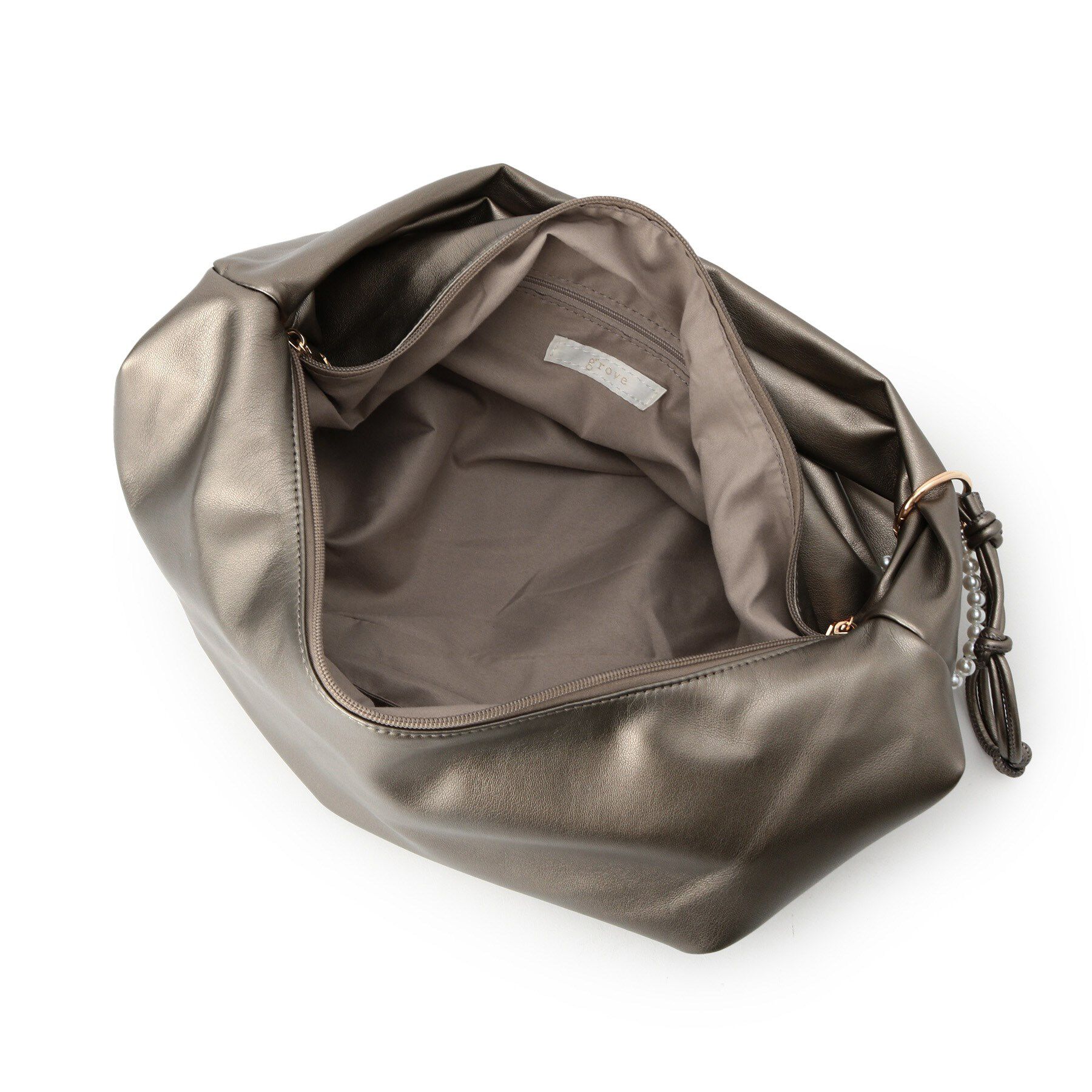 grove「パール調チャームワンショルダー」|ショルダー・メッセンジャー|