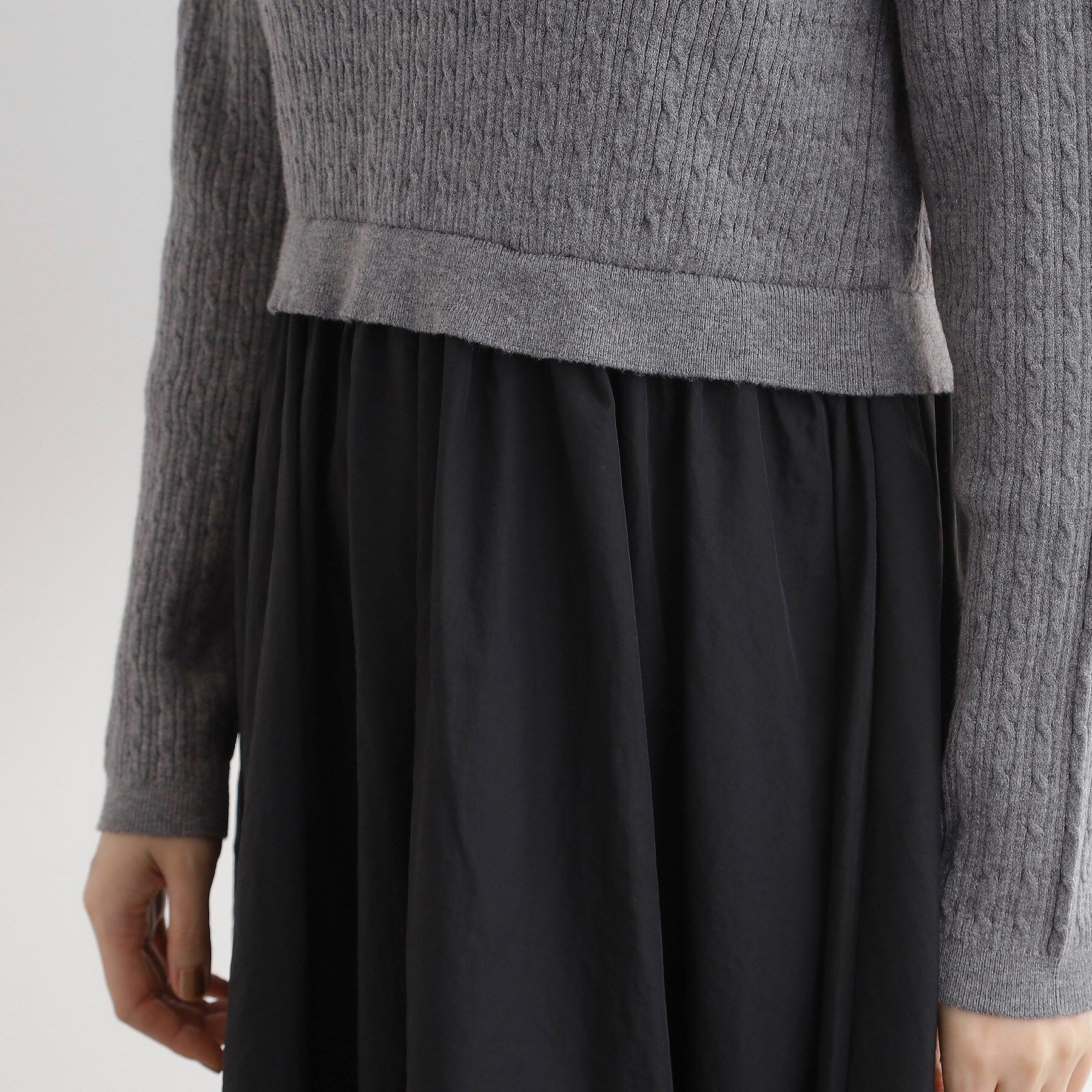 grove「【時短コーデ】ポロニットドッキングワンピース」|ワンピース|