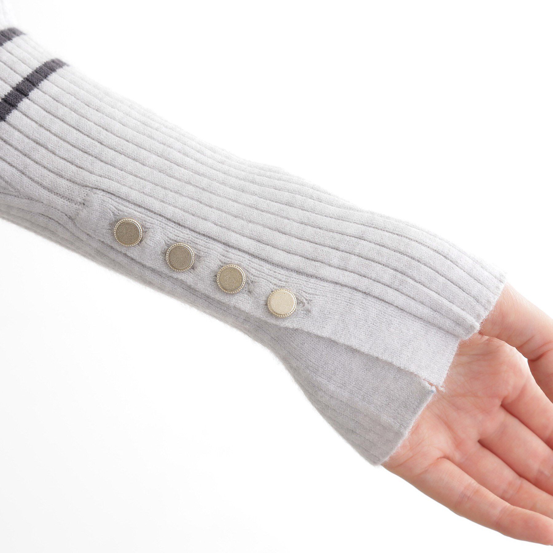 grove「【吸湿発熱／帯電防止】ハイネックリブプルオーバー」|ニット・セーター|