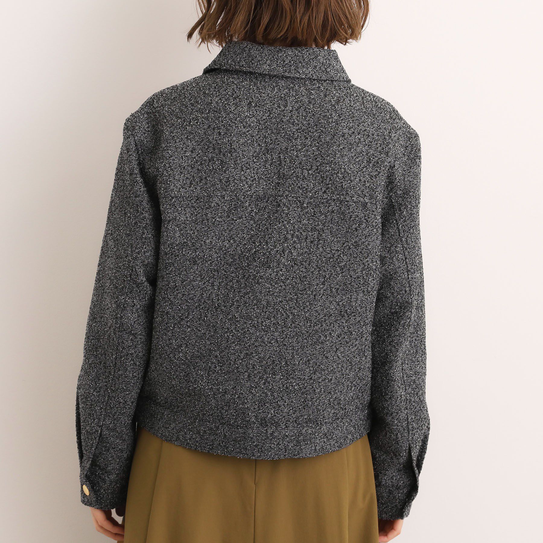 grove「カジュアルに羽織れる、大人のツイードトラックジャケット」|ブルゾン・スタジャン|