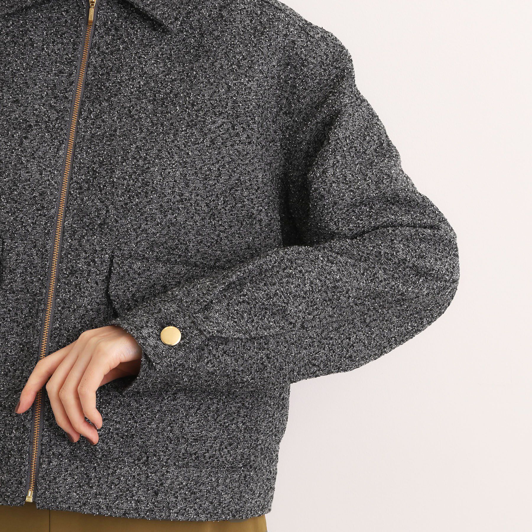 grove「カジュアルに羽織れる、大人のツイードトラックジャケット」|ブルゾン・スタジャン|