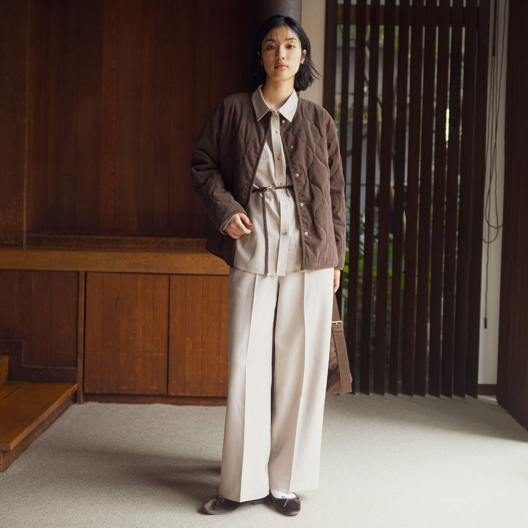 grove「【2WAY・リバーシブル】大人が着たい上品コーデュロイジャケット」|ダウン|